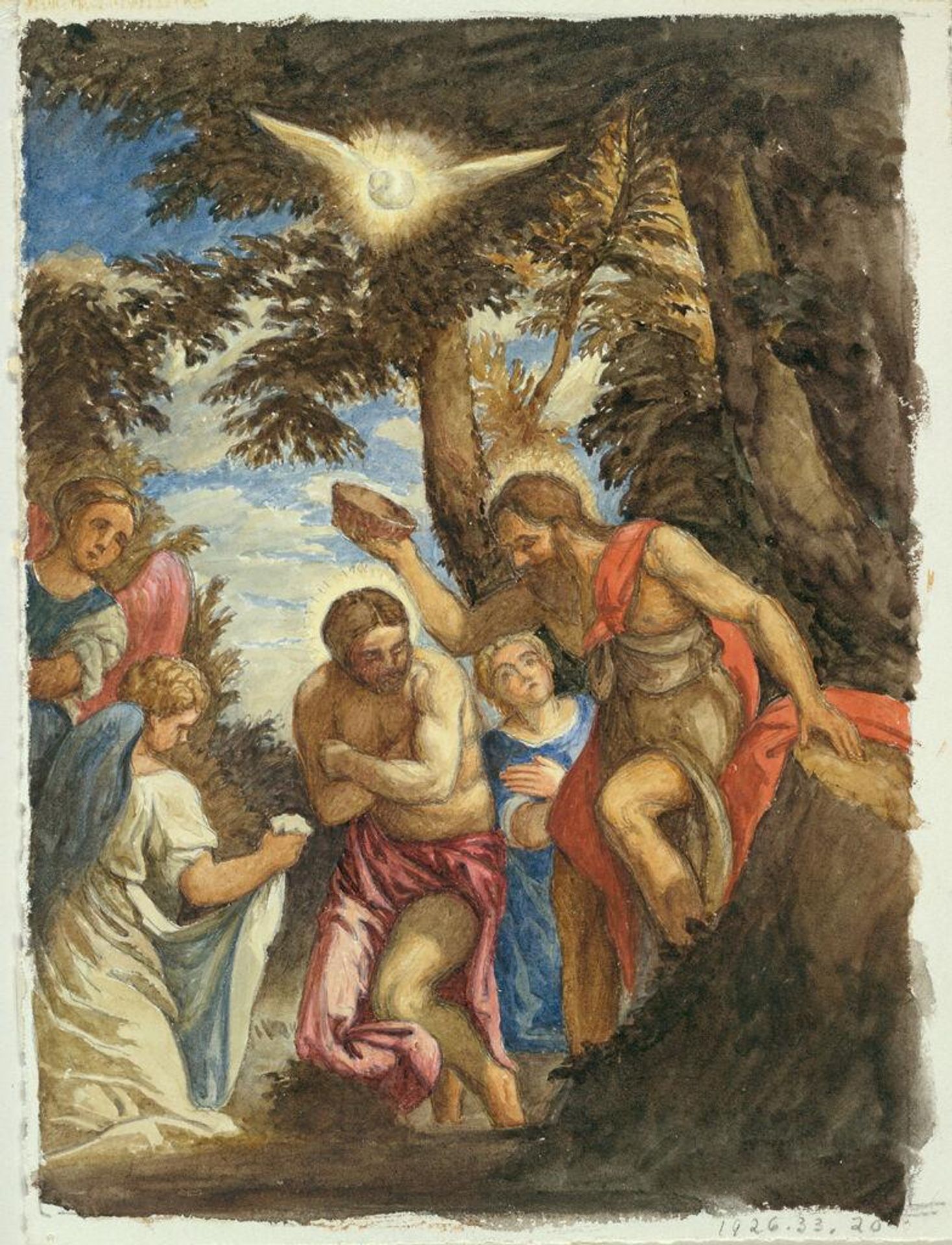 Baptism of Christ, after Veronese by Charles Herbert