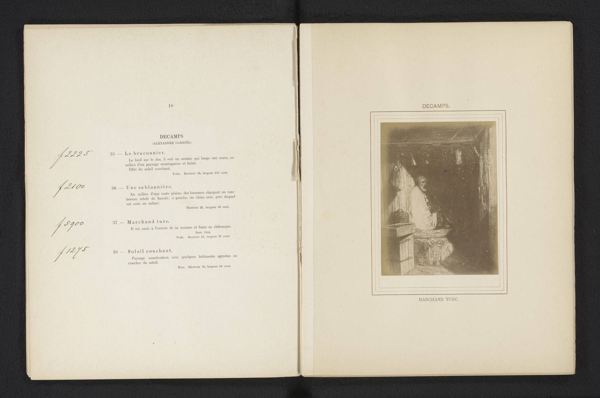 Fotoreproductie van Marchand Turc door Alexandre-Gabriel Decamps by Anonymous