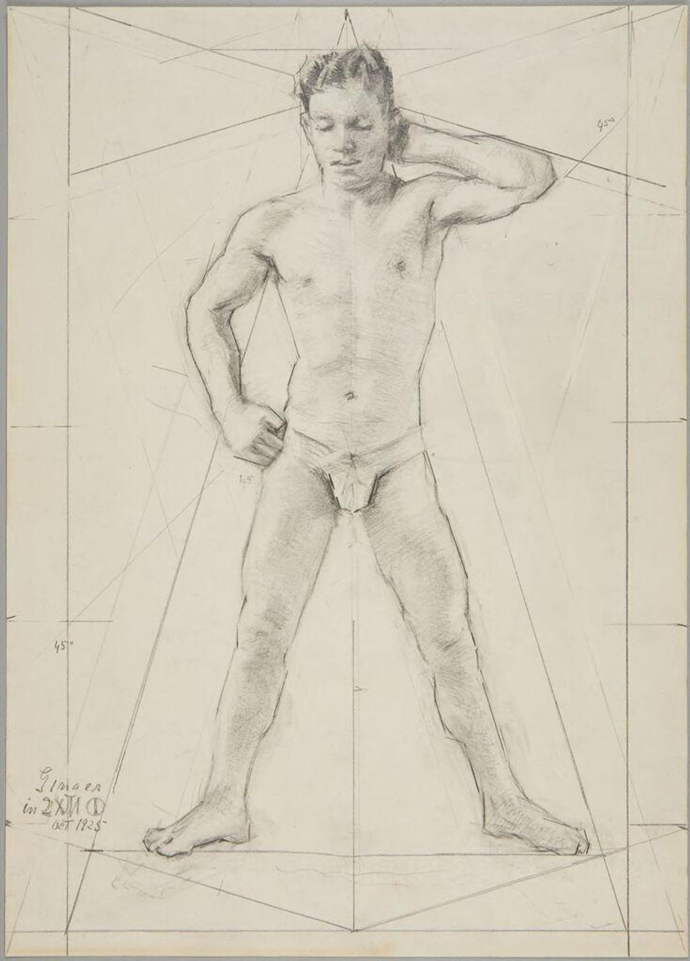 Standing Sketch of Ginger by Denman Waldo Ross