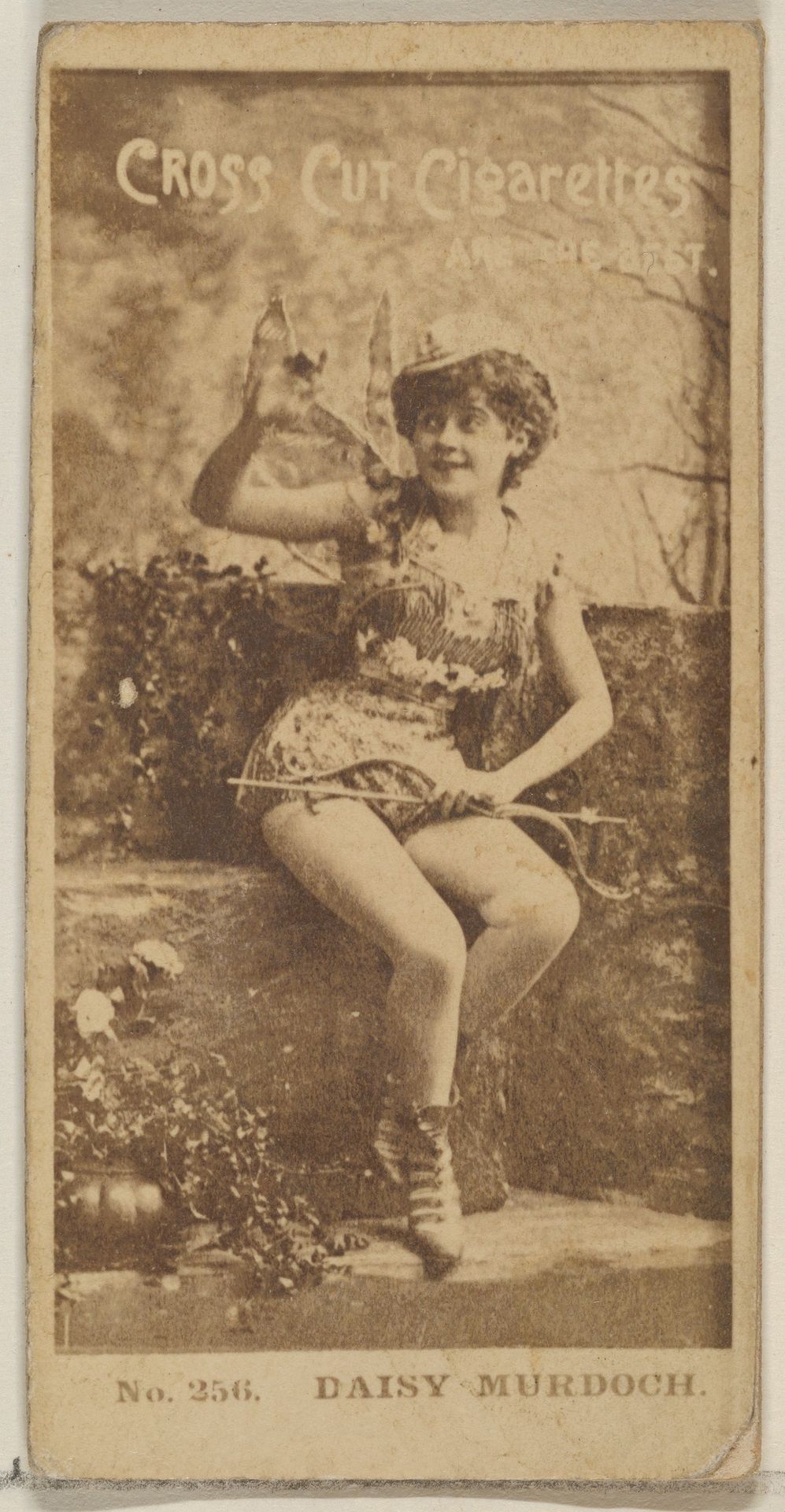 Card Number 256, Daisy Murdoch, from the Actors and Actresses series (N145-2) issued by Duke Sons & Co. to promote Cross Cut Cigarettes by W. Duke, Sons & Co.