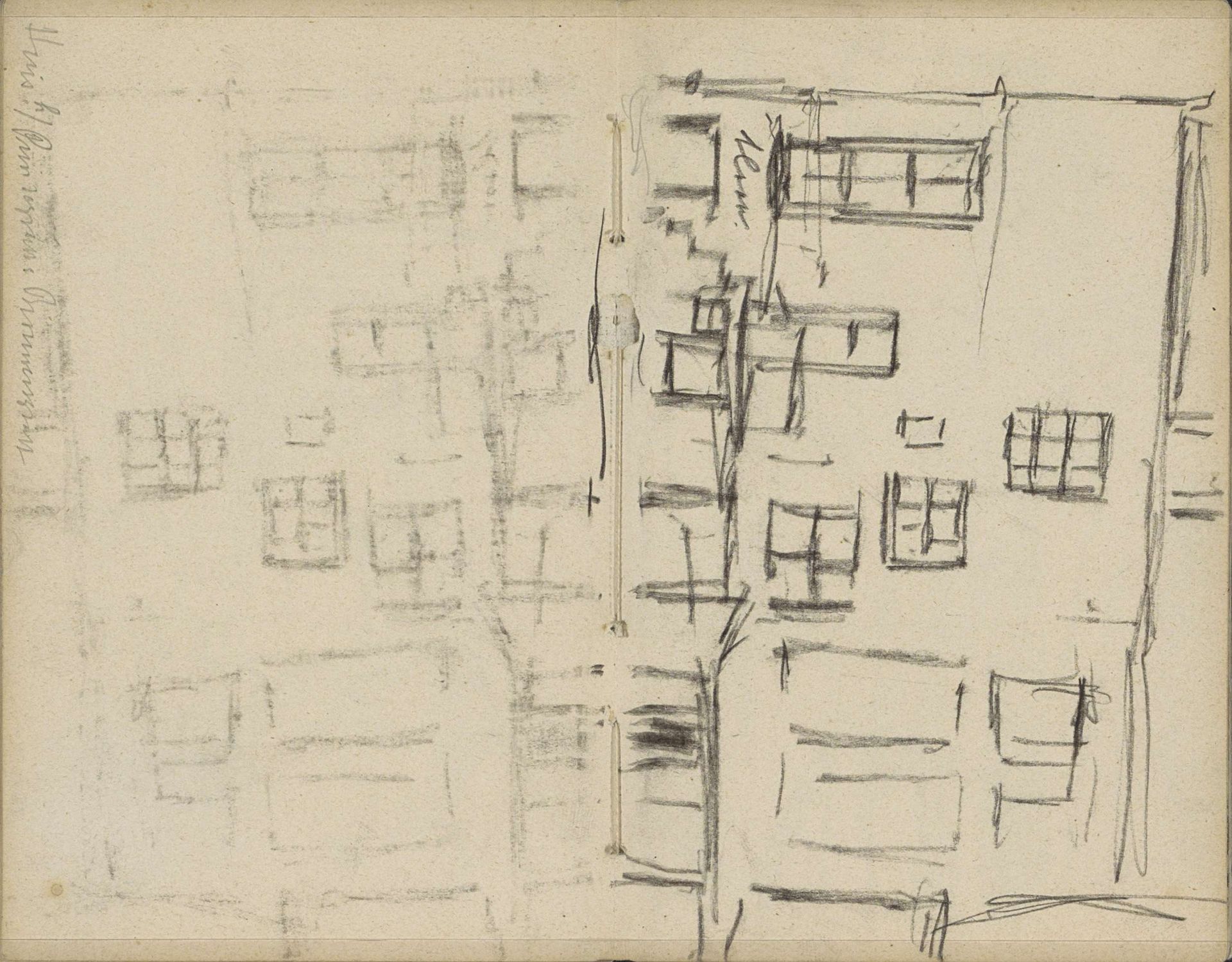 Huis op de hoek van de Prinsengracht en de Brouwersgracht te Amsterdam by George Hendrik Breitner