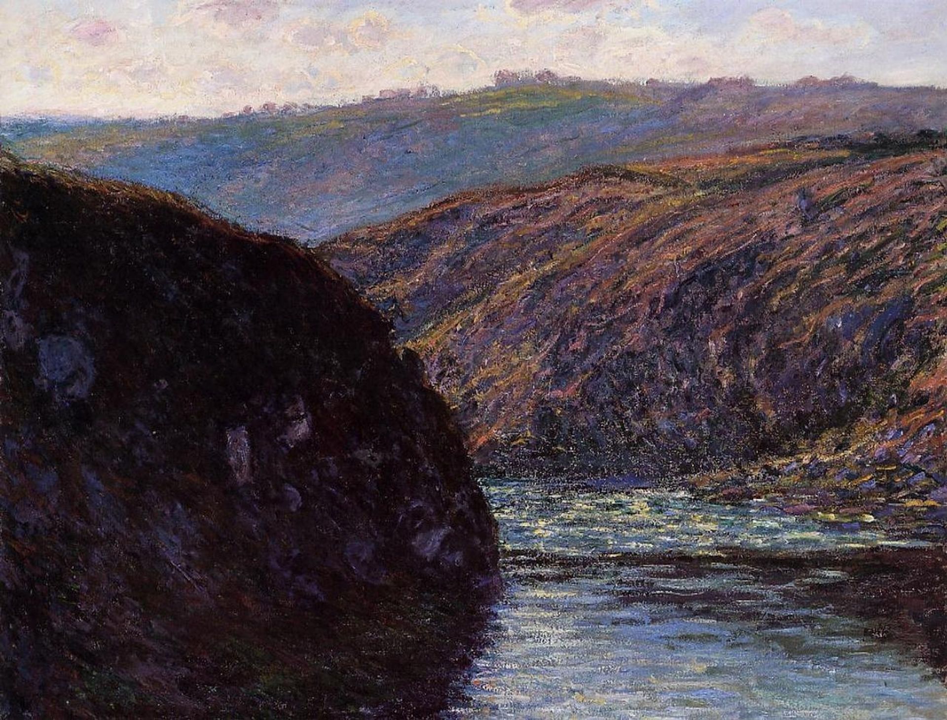 Valley of the Creuse, Afternoon Sunlight by Claude Monet