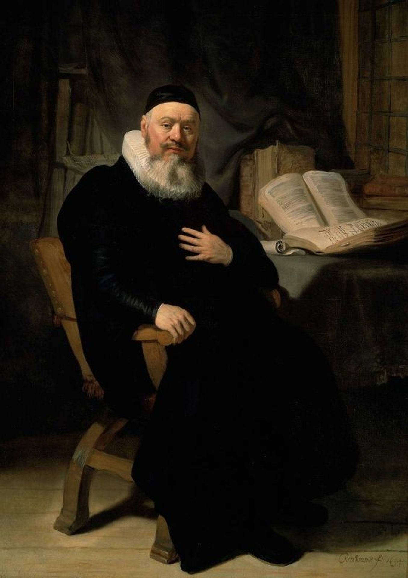 Portrait-Of-Johannes-Elison by Rembrandt van Rijn
