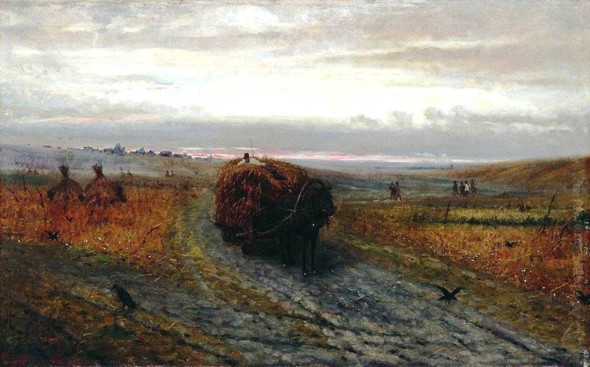 During Haying by Efim Volkov