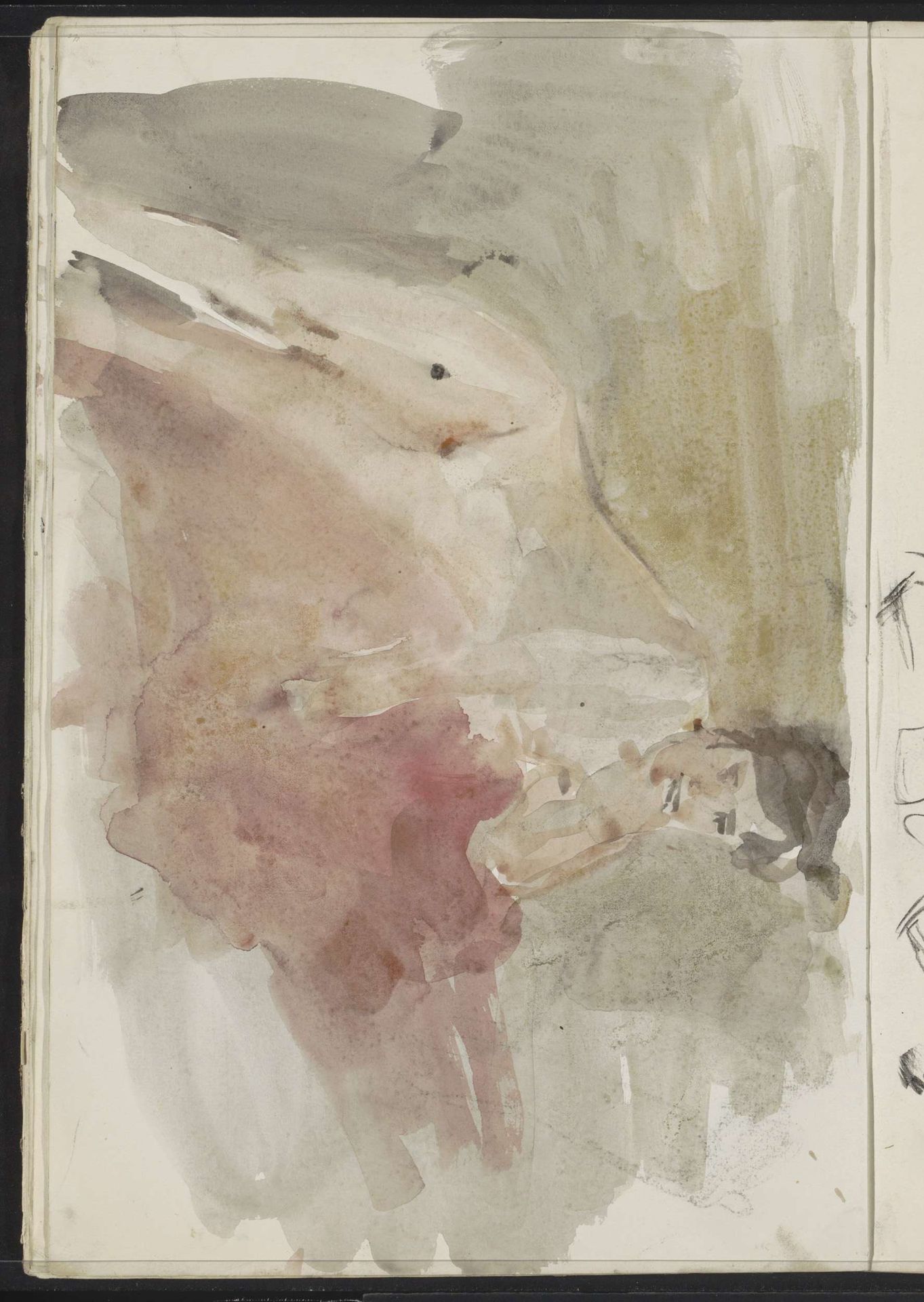 Seated Female Nude by Isaac Israels