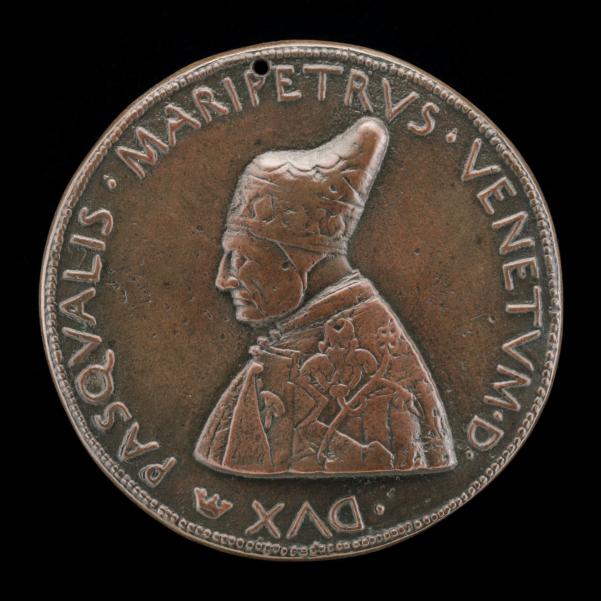 Pasquale Malipiero, 1385-1462, Doge of Venice 1457 [obverse] by Pietro da Fano