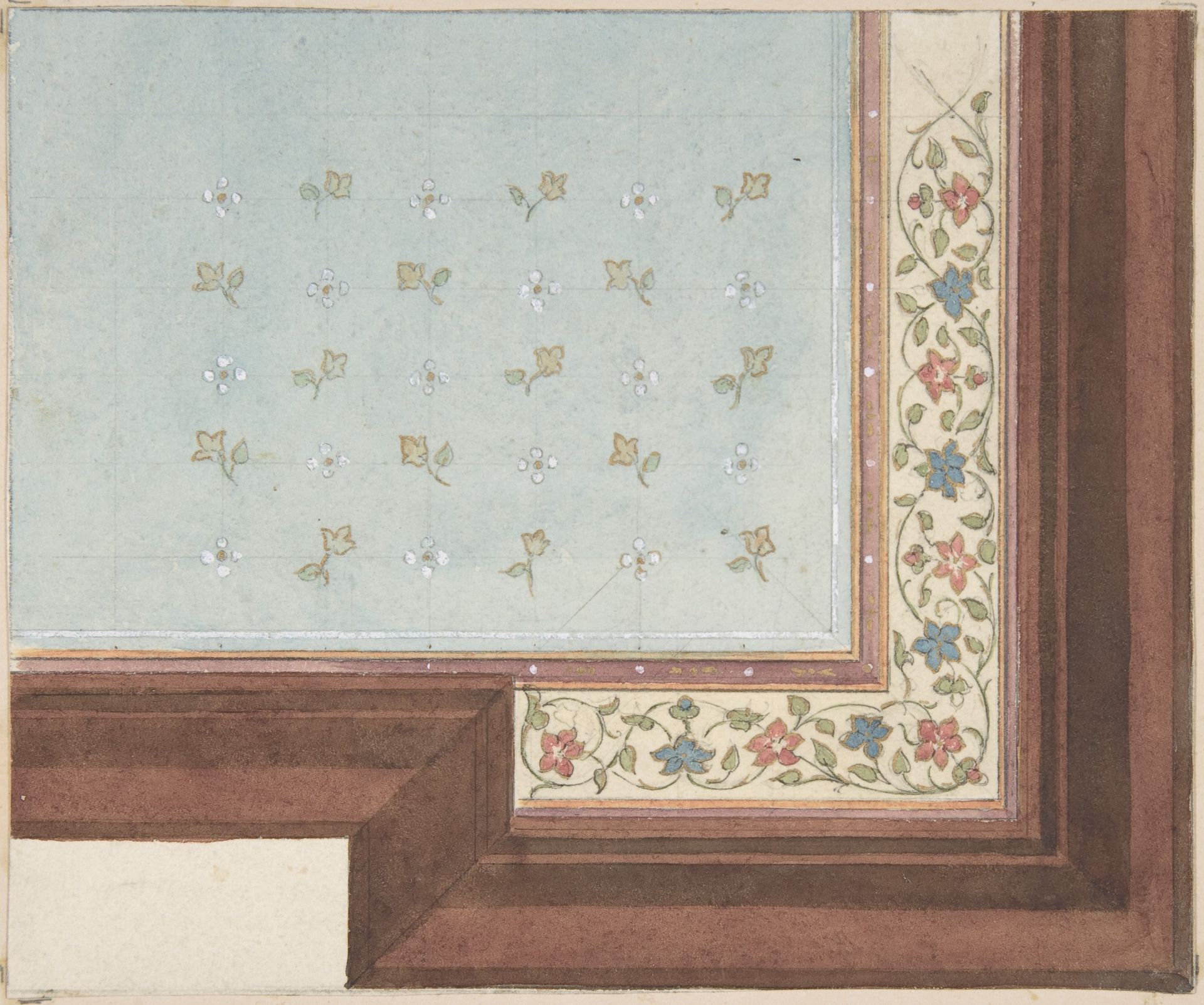 Design for Ceiling, Hôtel Hope by Jules-Edmond-Charles Lachaise