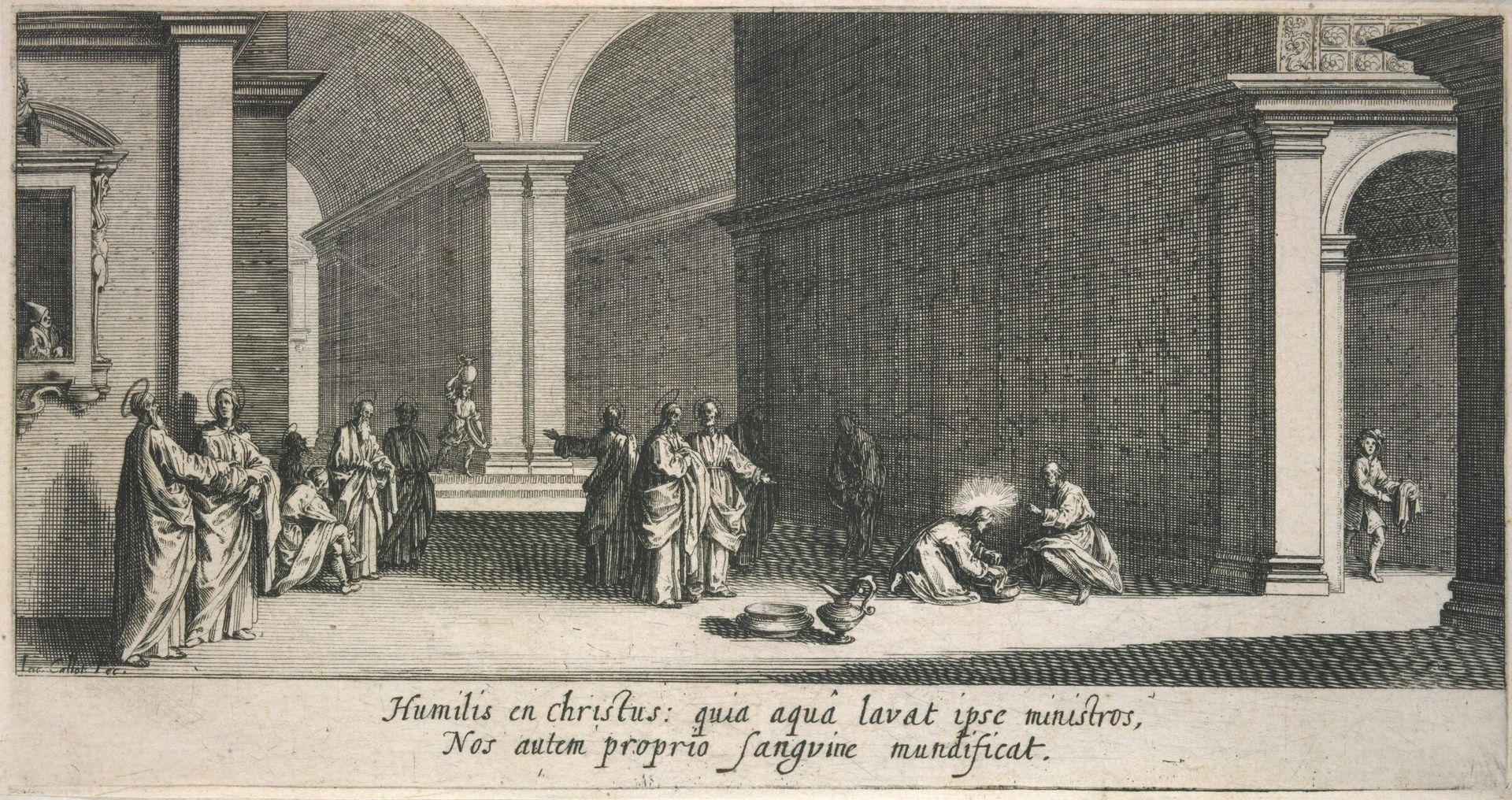 Christ Washing the Apostles' Feet by Jacques Callot
