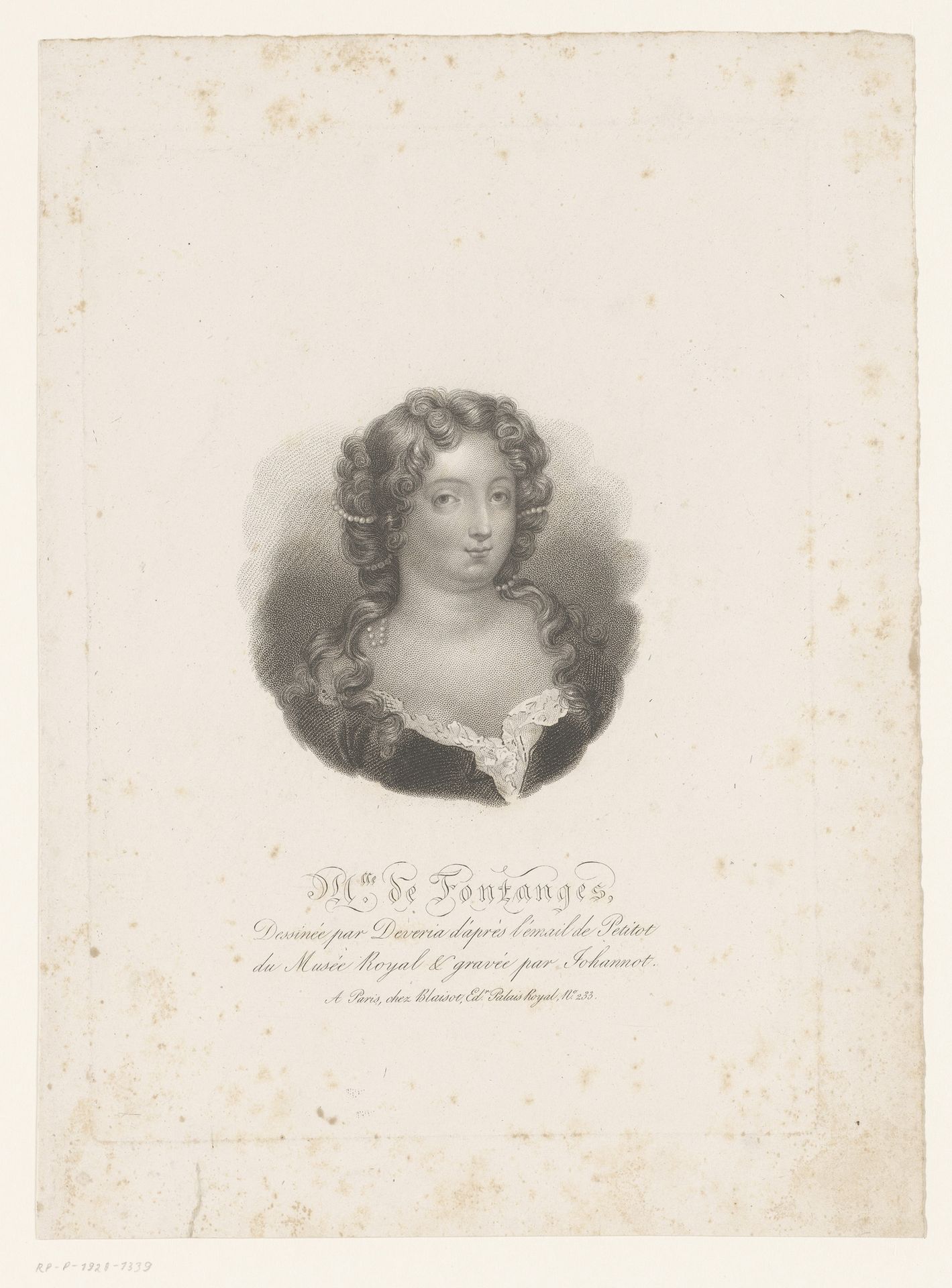 Portret van Marie Angélique de Scorrailles by Tony Johannot