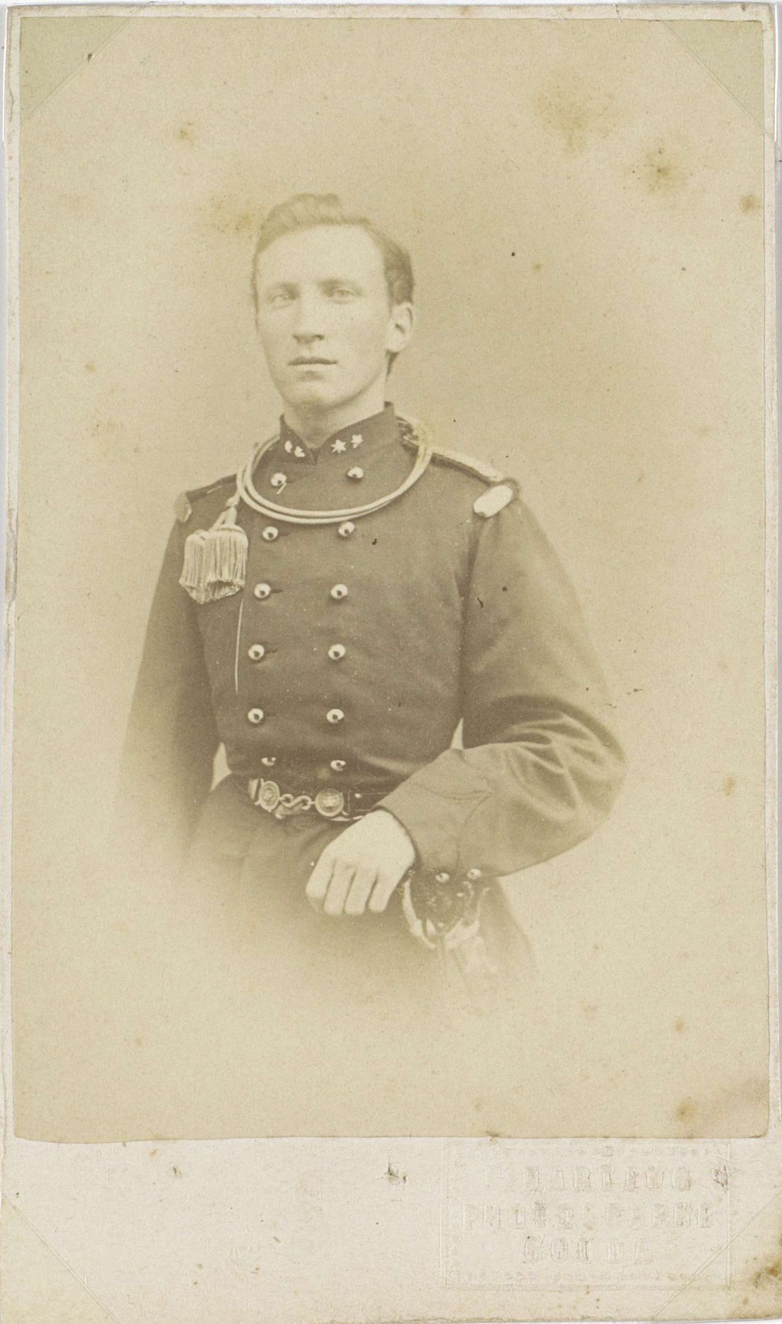 Portret van een militair by Frederik Harting