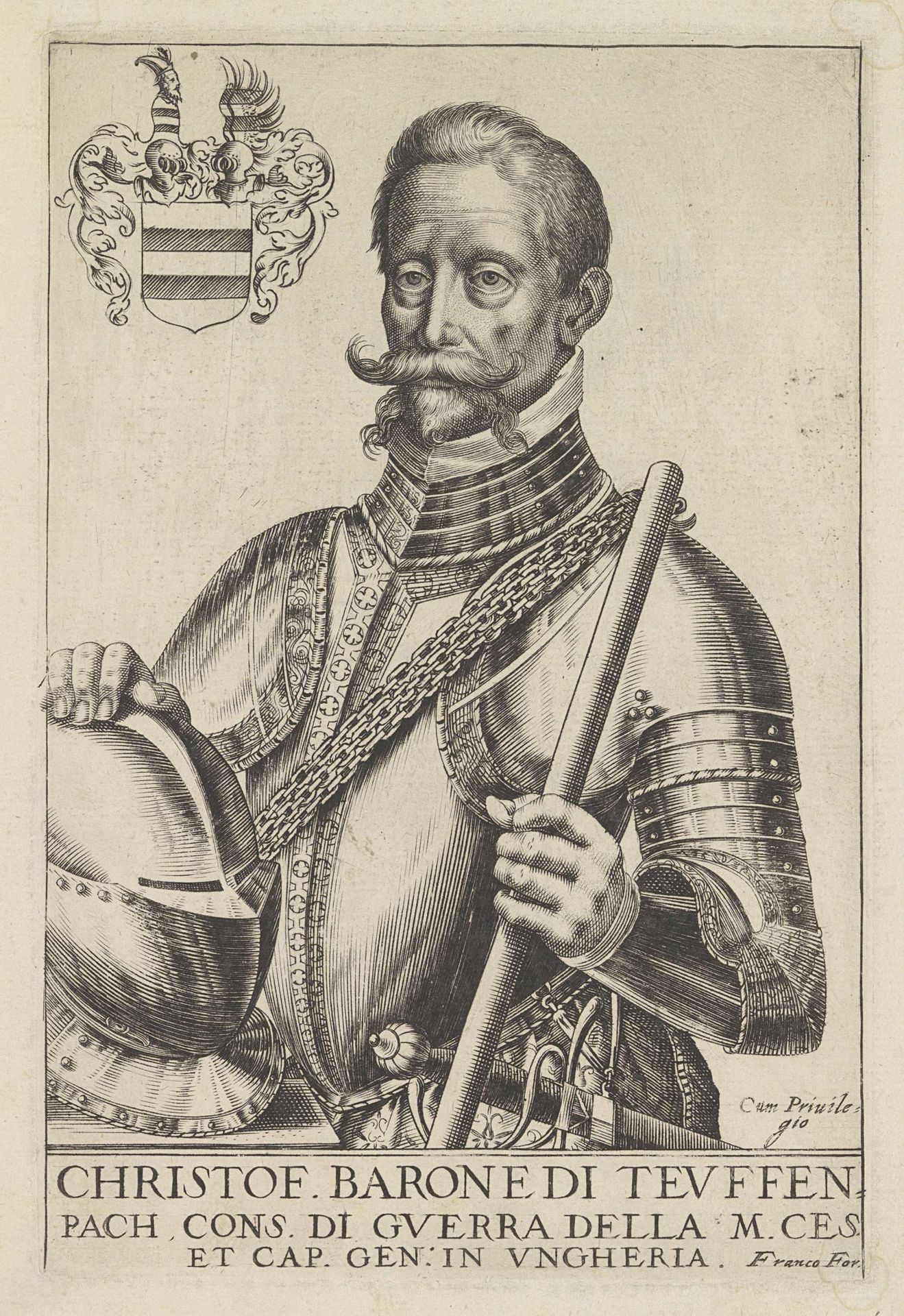 Portret van Christoph von Teuffenbach by Giacomo Franco