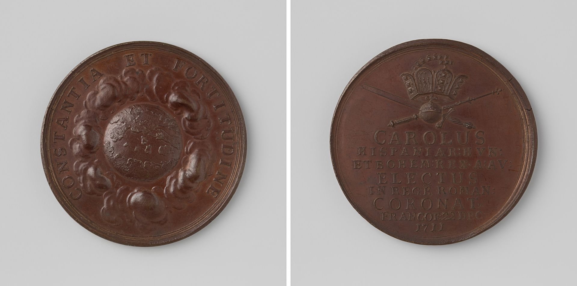 Karel VI gekozen tot Duits keizer by Philipp Christoph Becker