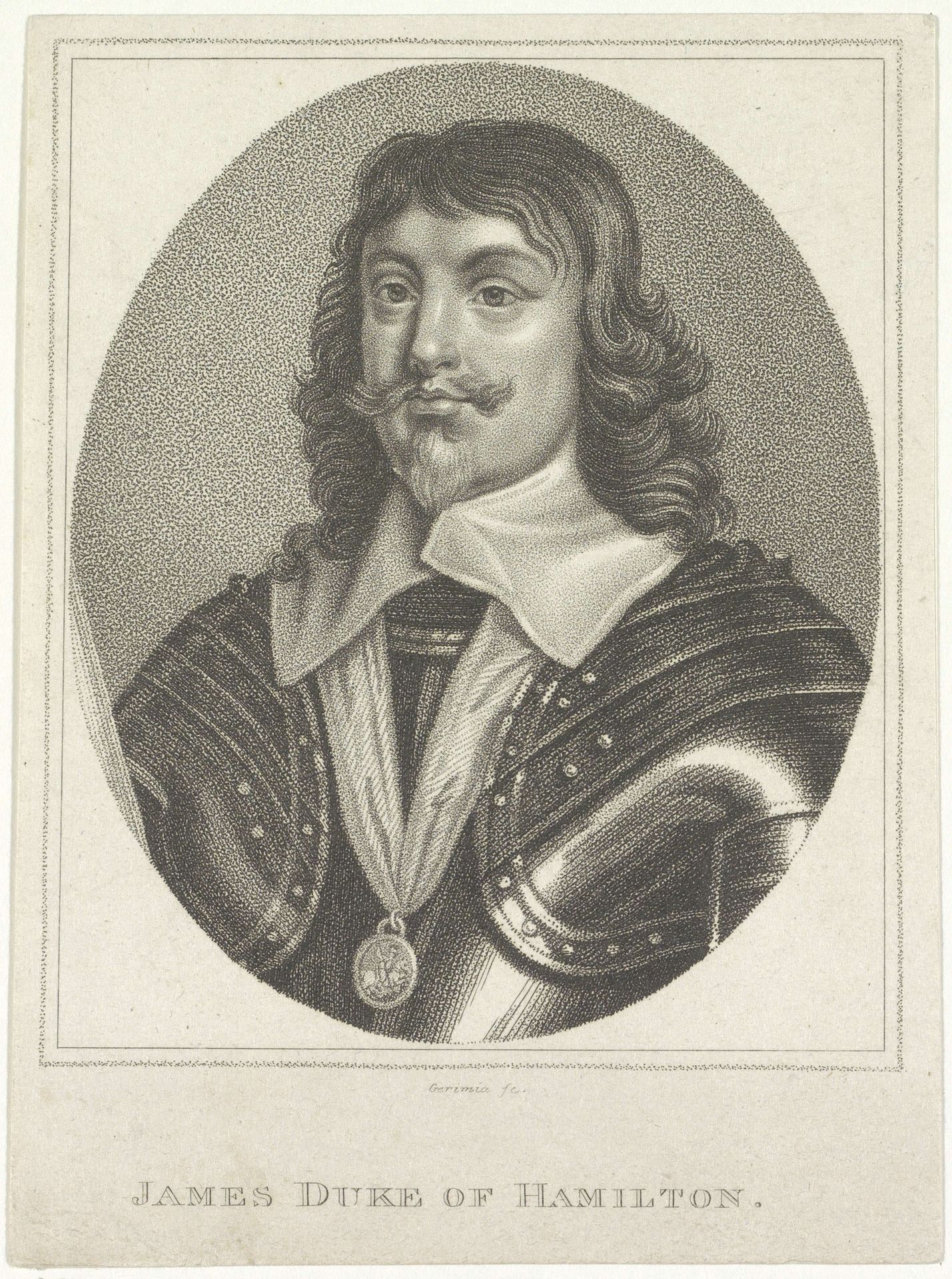 Portret van James Hamilton I, hertog van Hamilton by Innocenzo Geremia
