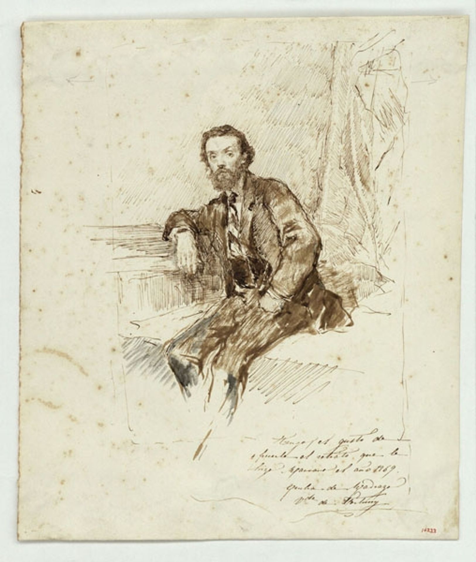 Portrait of Tomás Moragas by Mariano Fortuny Marsal