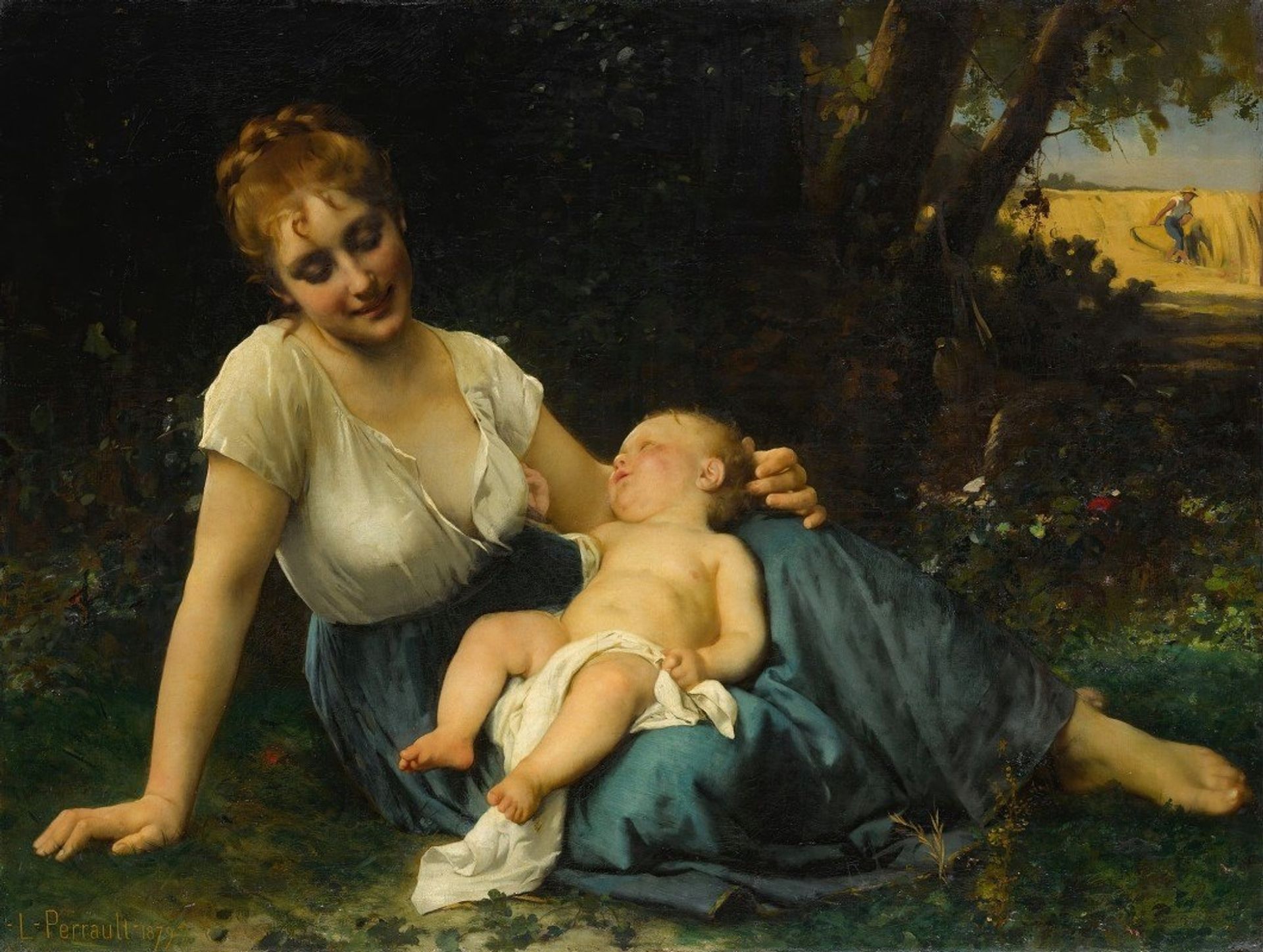 A Rest In The Shade by Léon Bazile Perrault