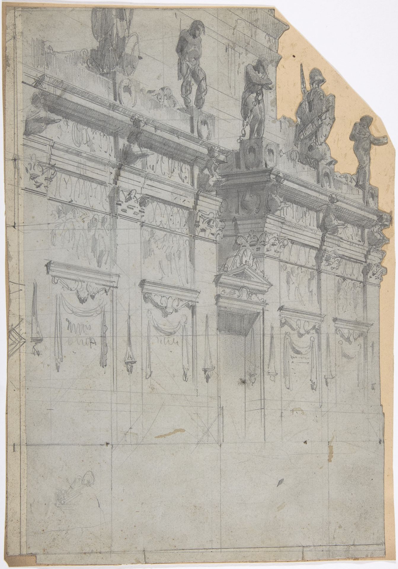 Design for a Stage Set at the Opéra, Paris by Eugène Cicéri
