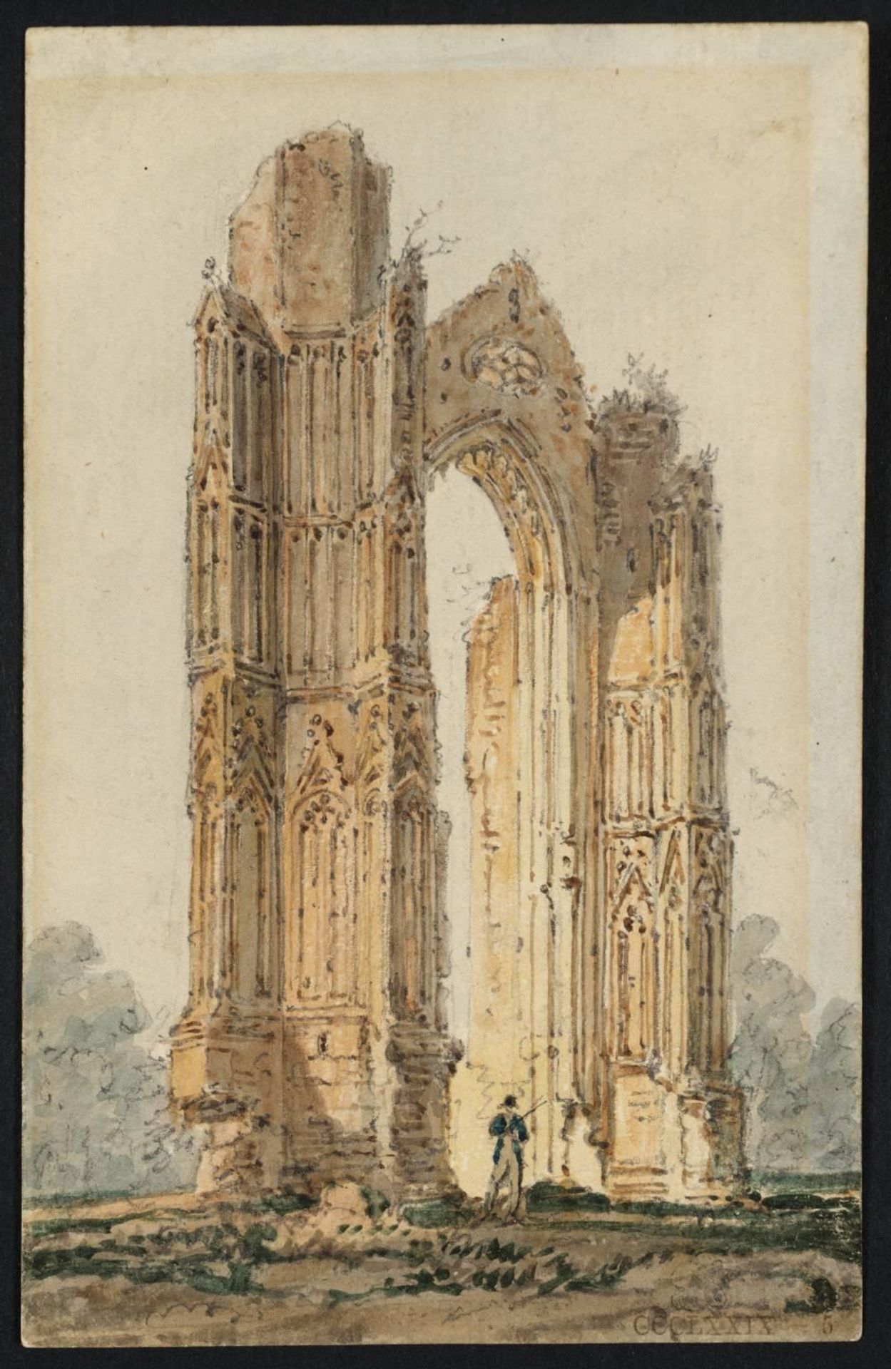 Part of the Ruins of Walsingham Priory by Thomas Girtin