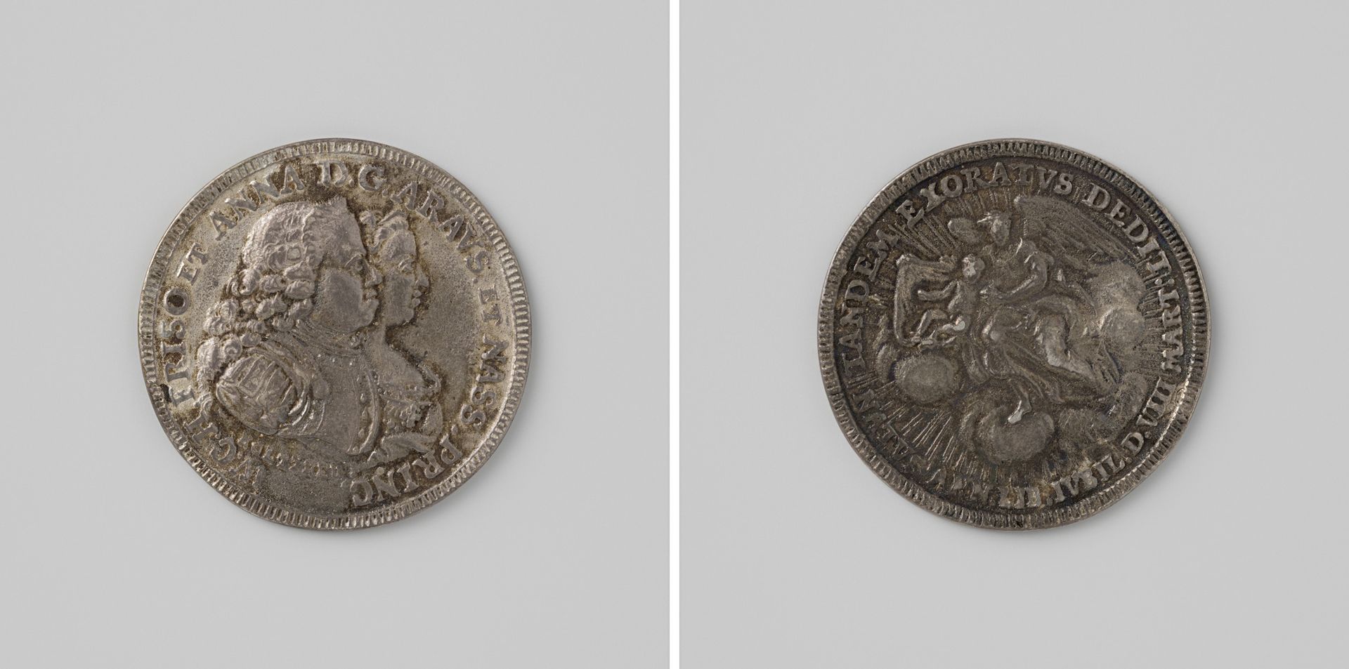 Geboorte van een erfprins, de latere Willem V 1748 by Martin Holtzhey