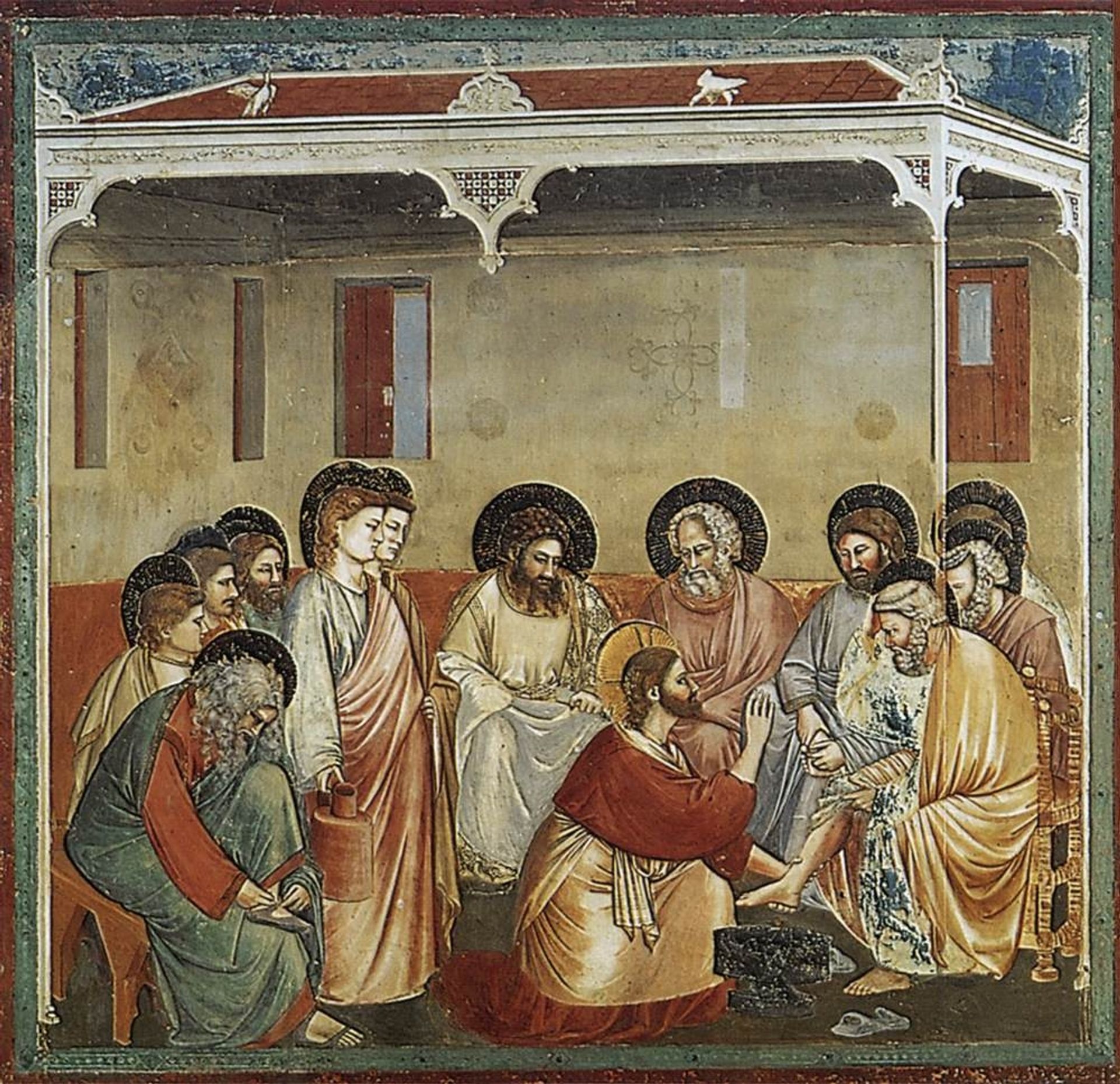 Christ Washing the Disciples' Feet by Giotto
