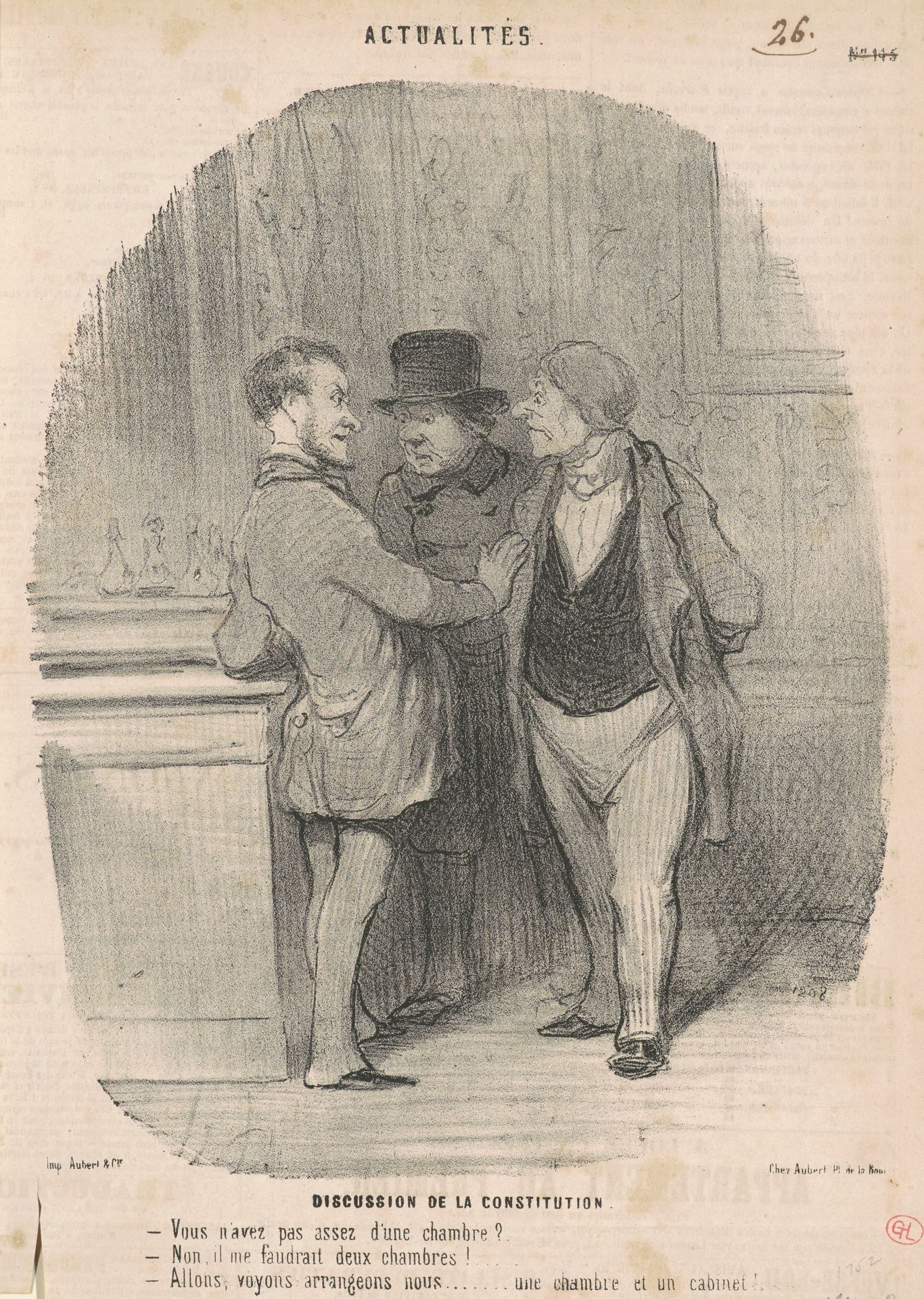 Discussion de la constitution by Honoré Daumier