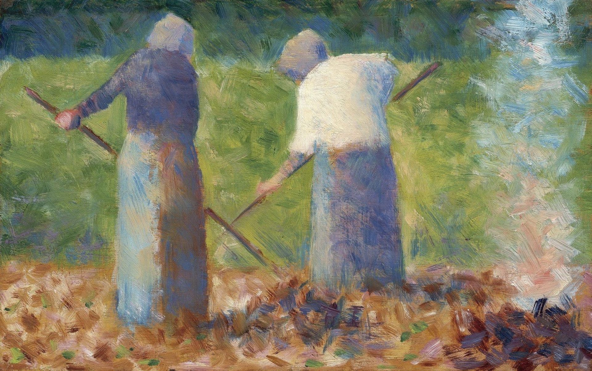 Haymakers at Montfermeil by Georges Seurat