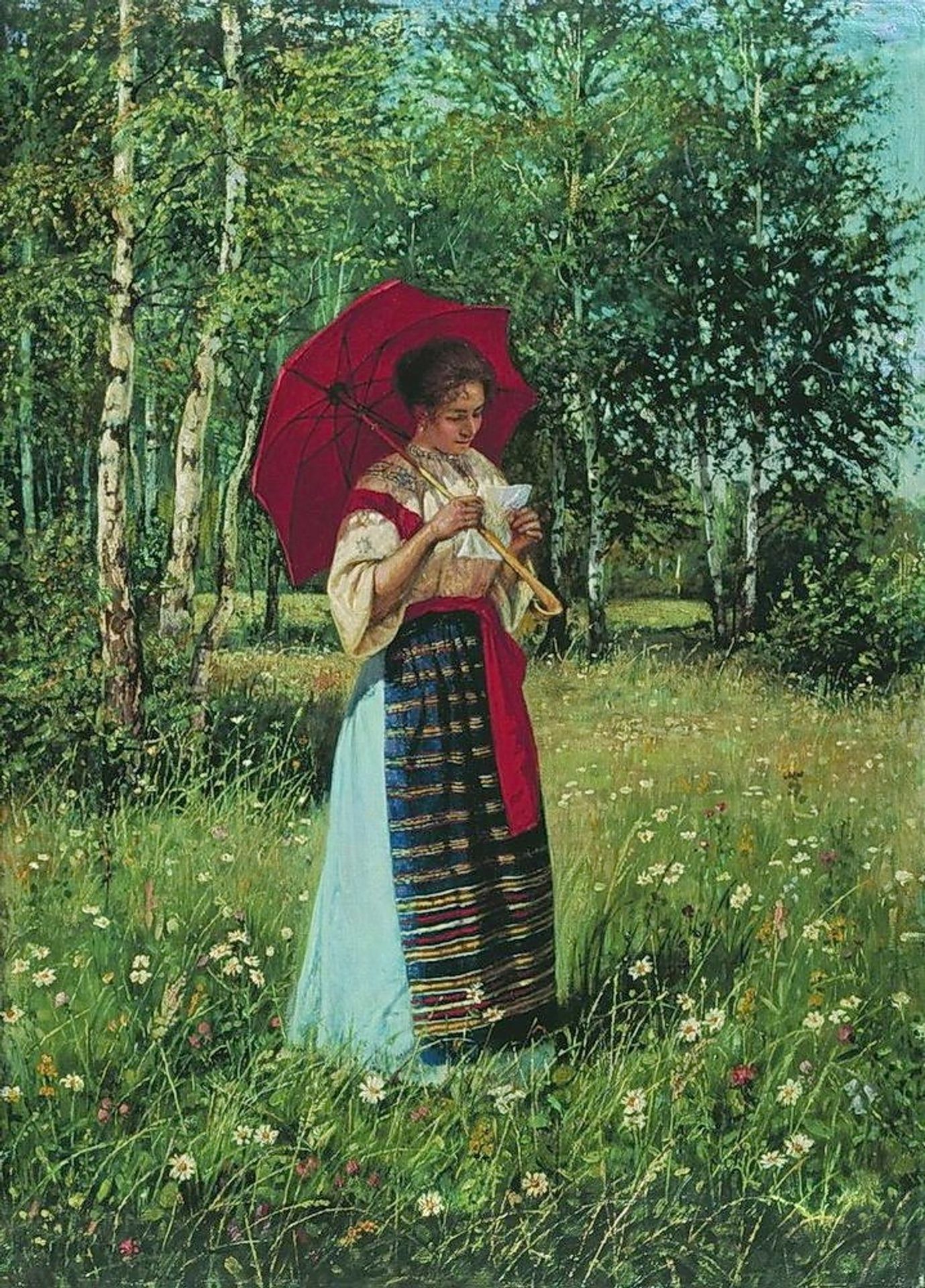 Reading the Letter by Nikolay Bogdanov-Belsky