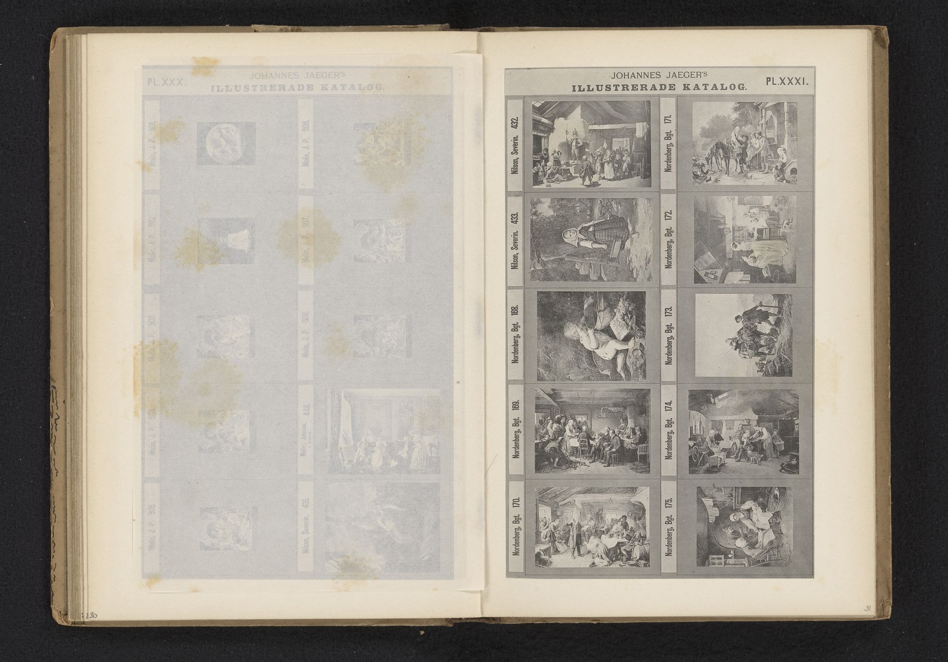 Fotoreproductie van tien genretaferelen by Johannes Jaeger