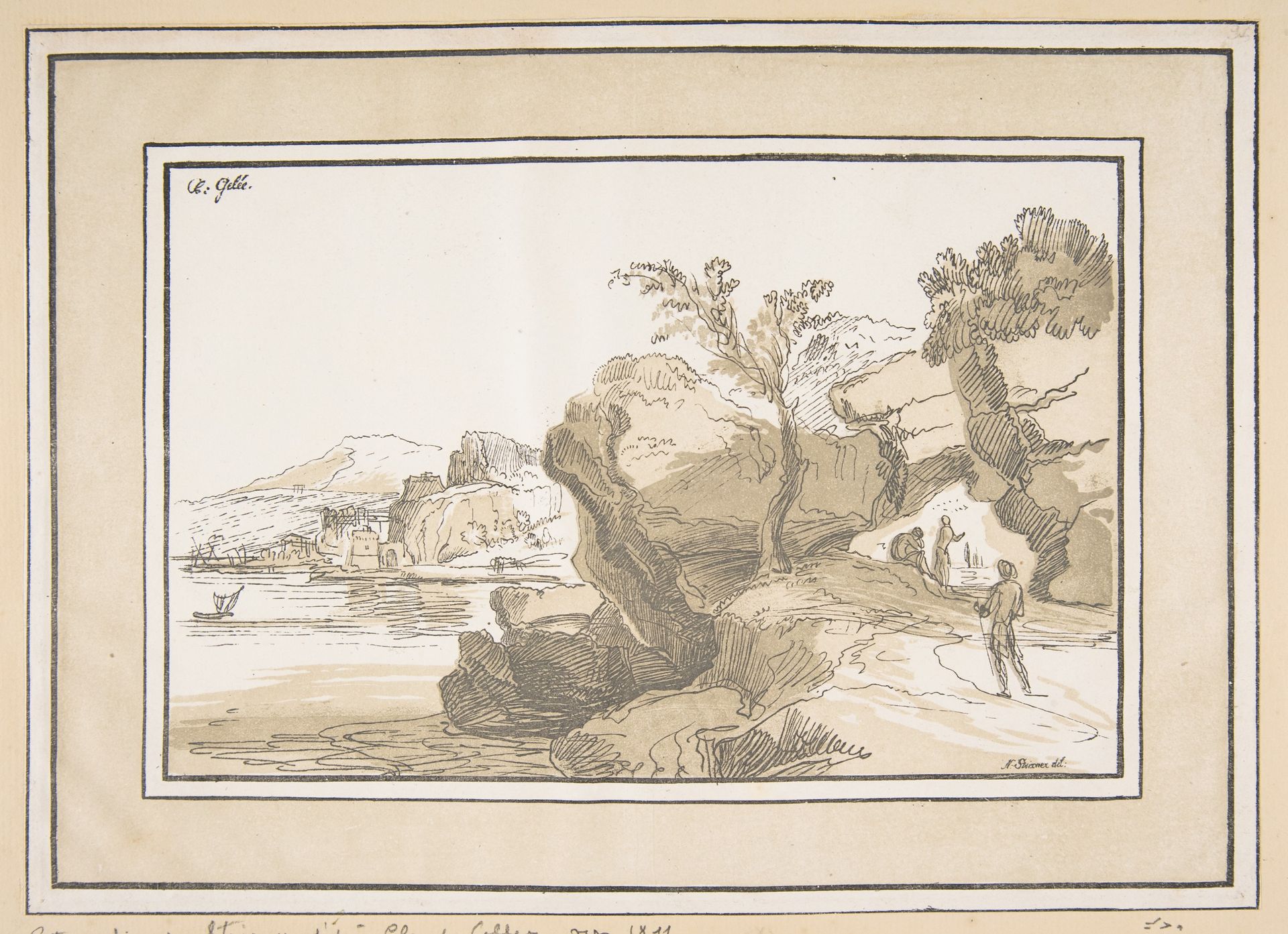 Landscape by Johann Nepomuk Strixner
