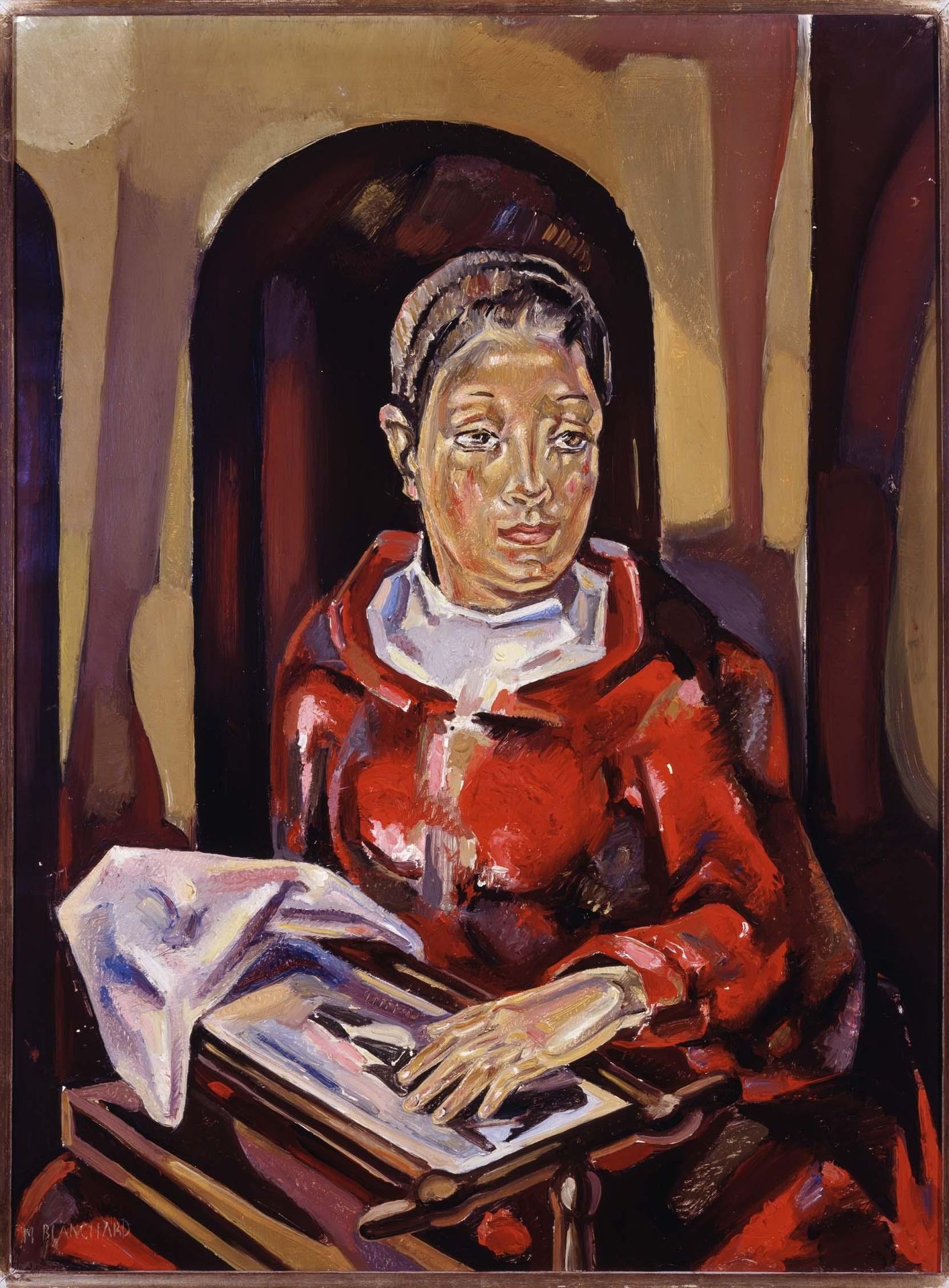The Embroiderer by María Blanchard