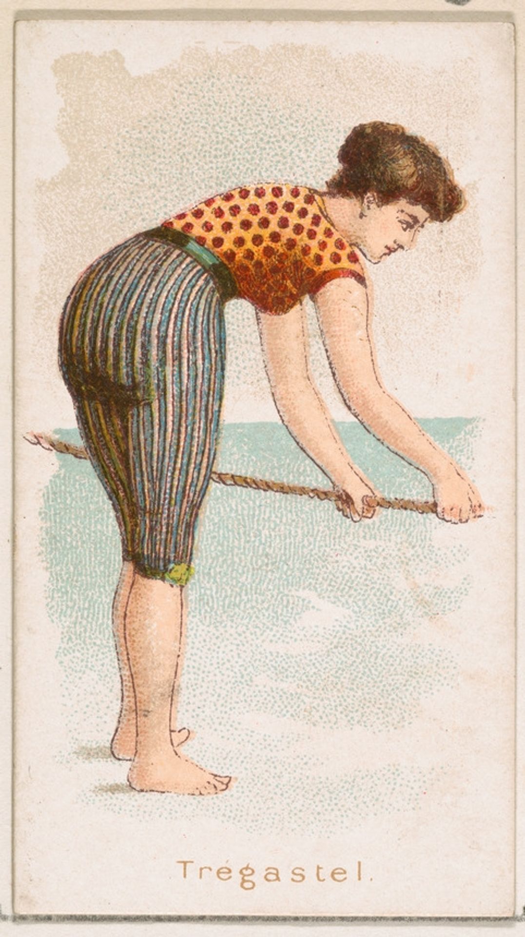 Tregastel, from the Fancy Bathers series (N187) issued by Wm. S. Kimball & Co. by William S. Kimball & Company