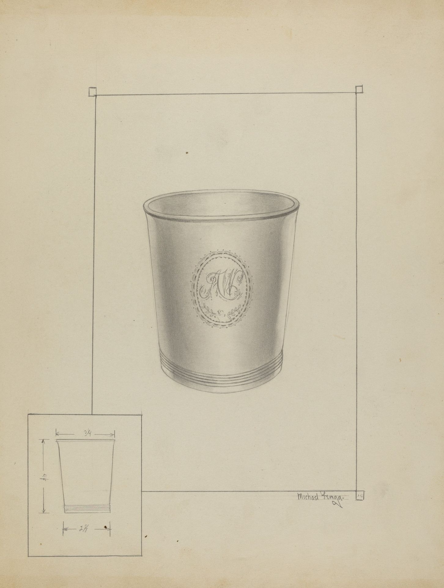 Silver Beaker by Michael Fenga