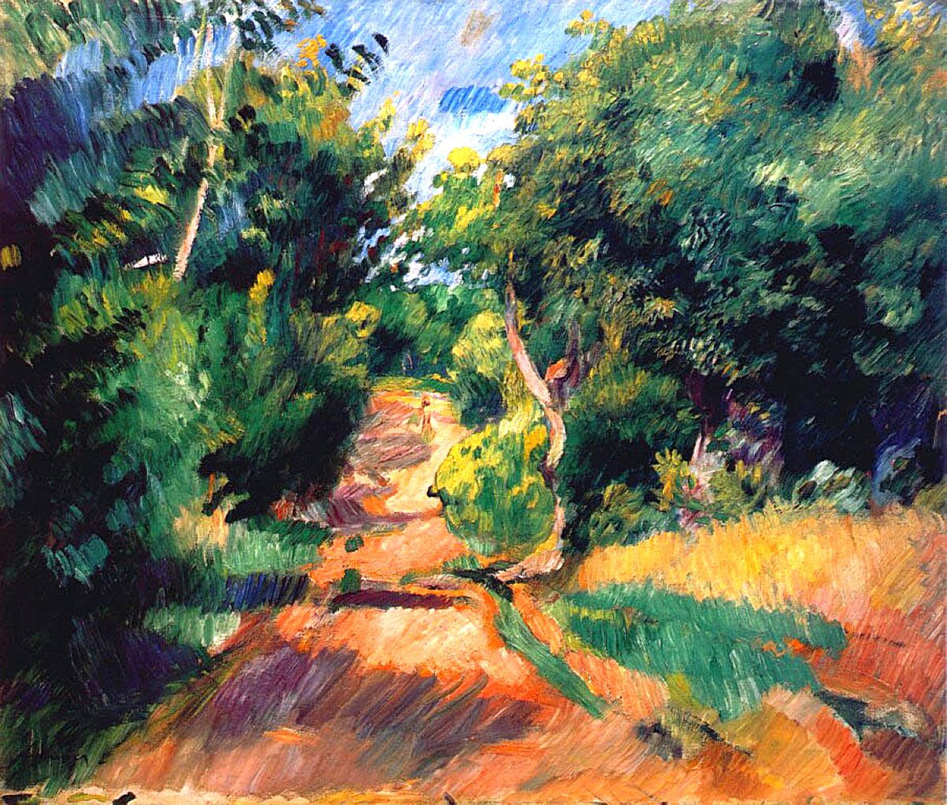 Landscape Near Varengeville by Pierre-Auguste Renoir