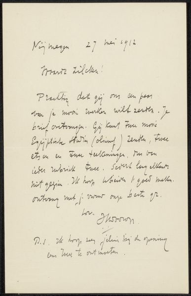 Brief aan Philip Zilcken