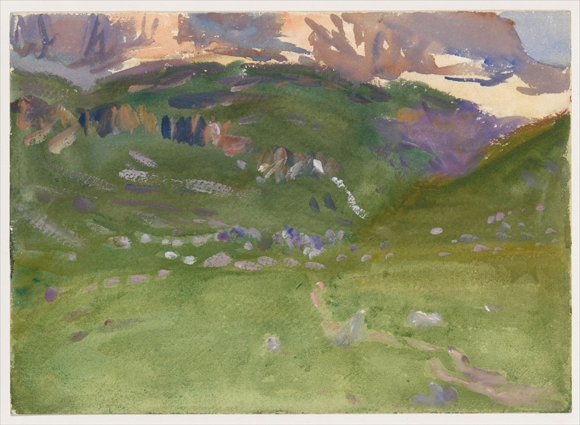 Sellar Alp, Dolomites by John Singer Sargent