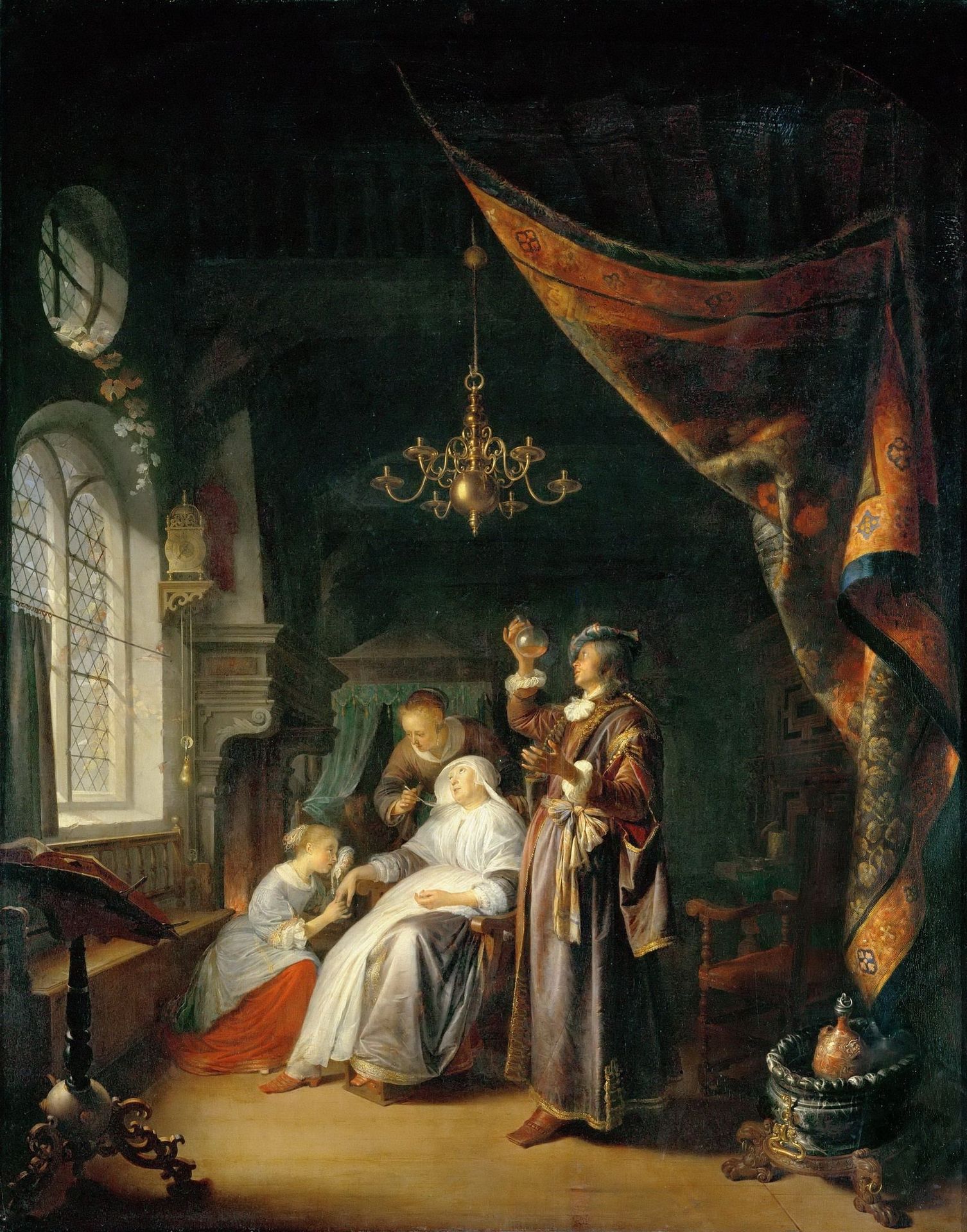 The Dropsical Woman by Gerrit Dou