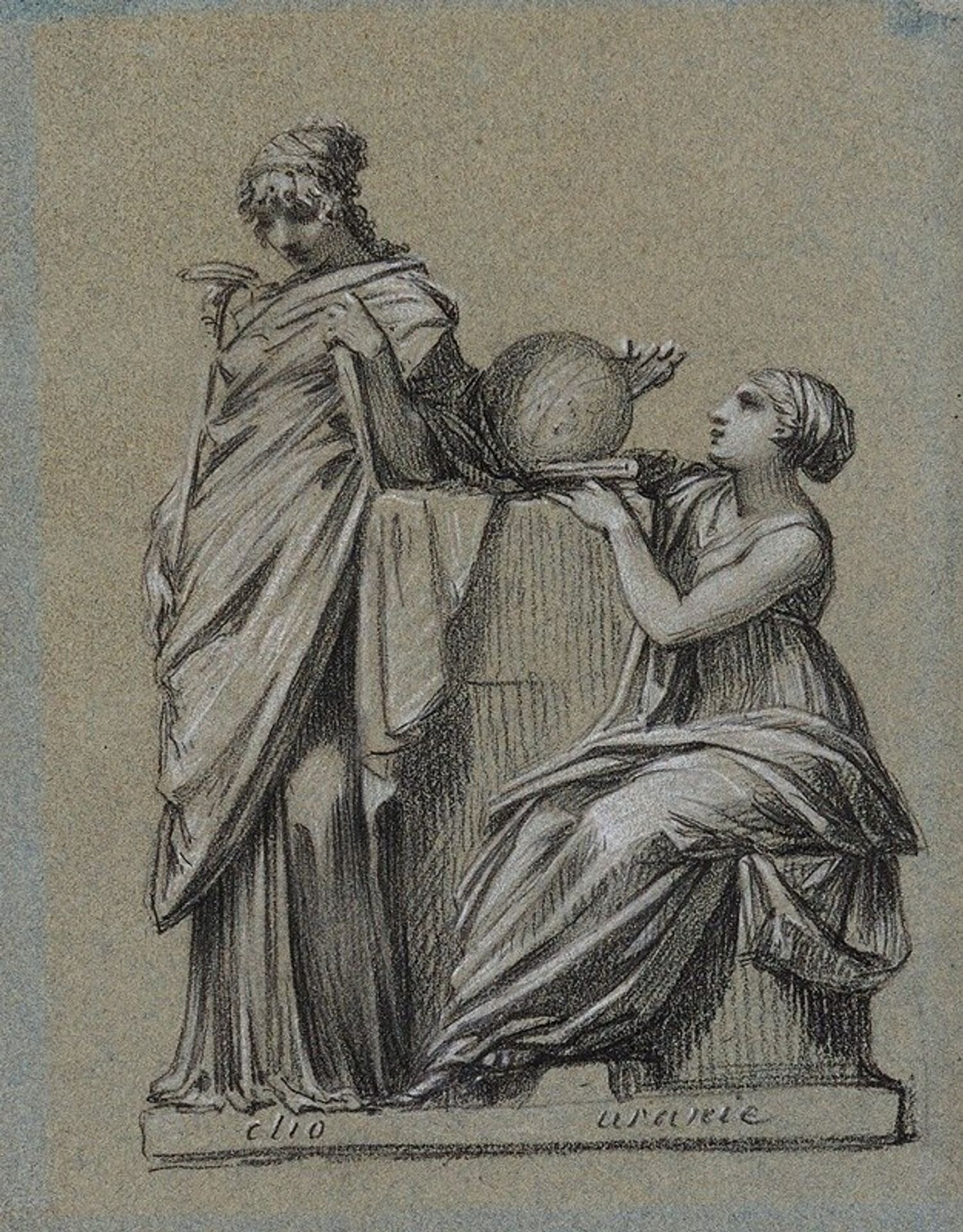Clio et Uranie by Pierre-Paul Prud'hon