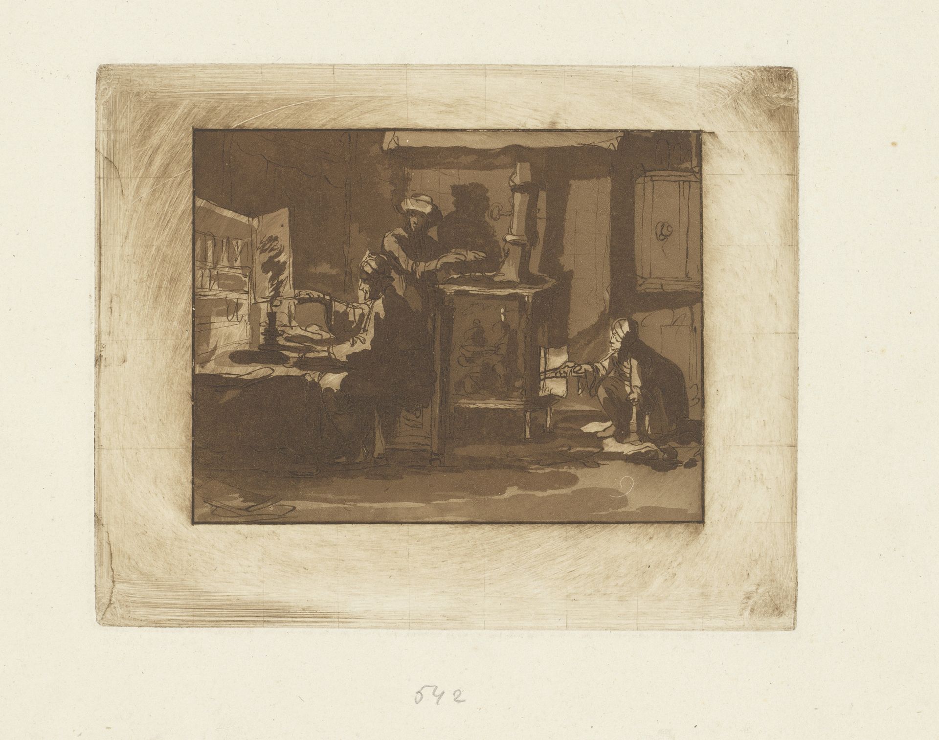 Kaarssnuitende man by Cornelis Brouwer