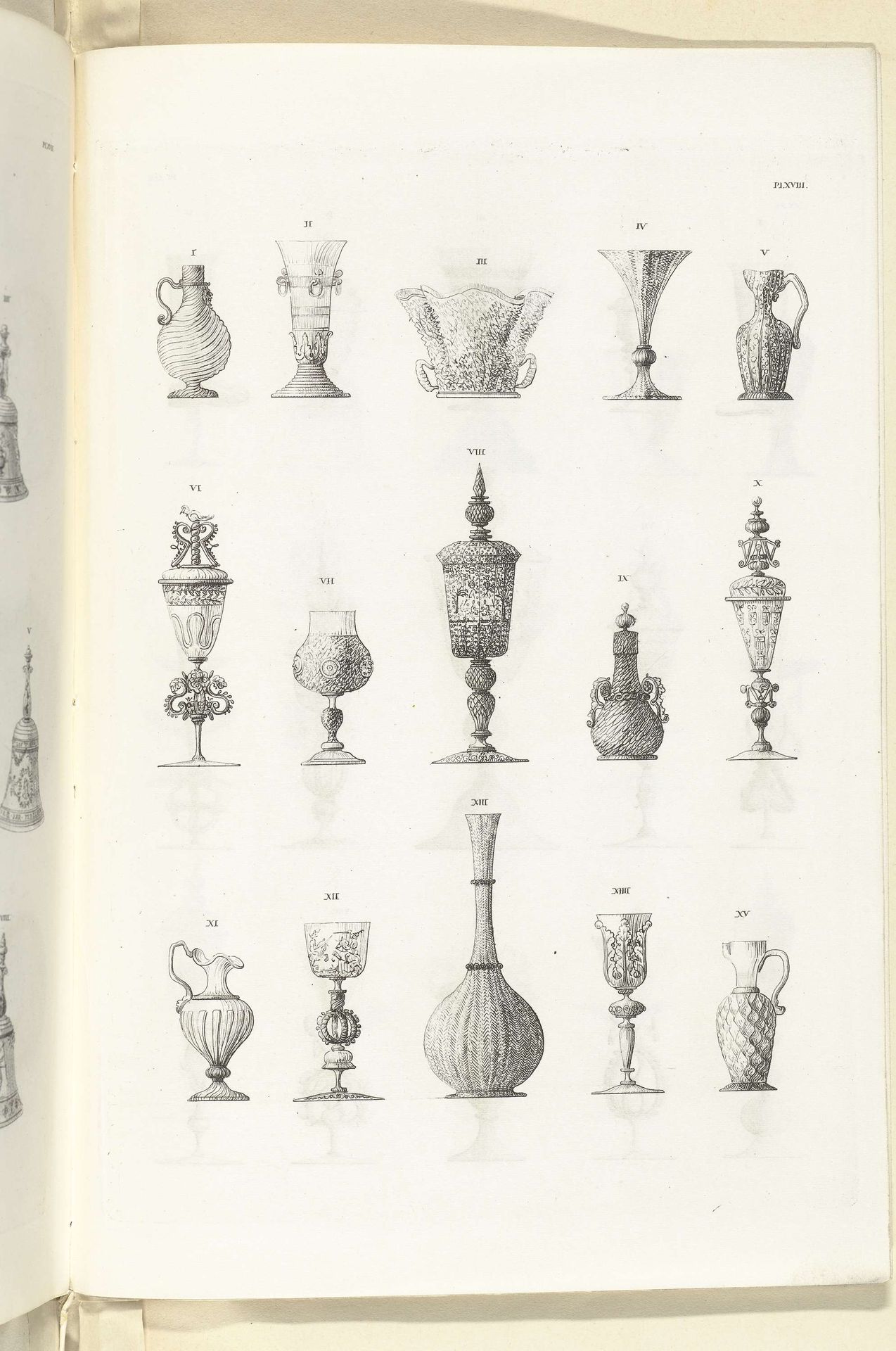 Glazen voorwerpen, plaat XVIII by Charles Onghena