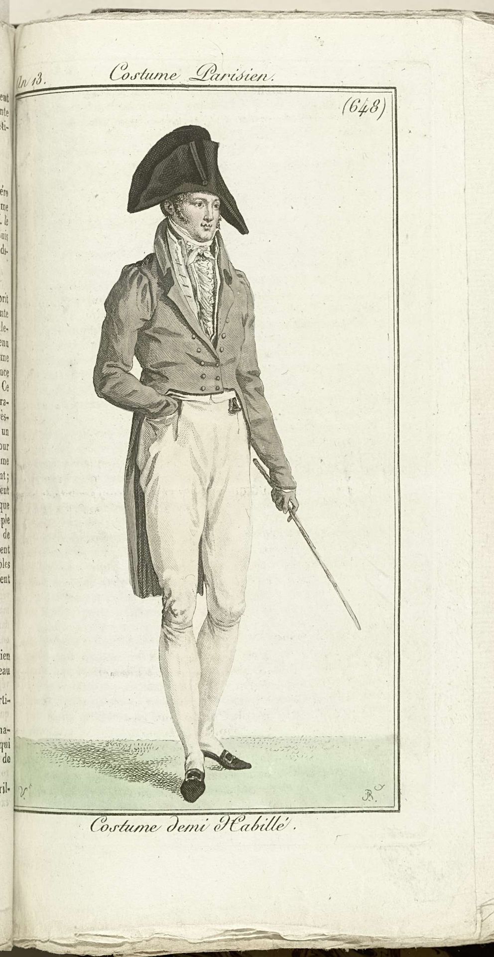 Journal des Dames et des Modes, Costume Parisien, 1805, An 13 (648) Costume demi Habillé by Pierre Charles Baquoy