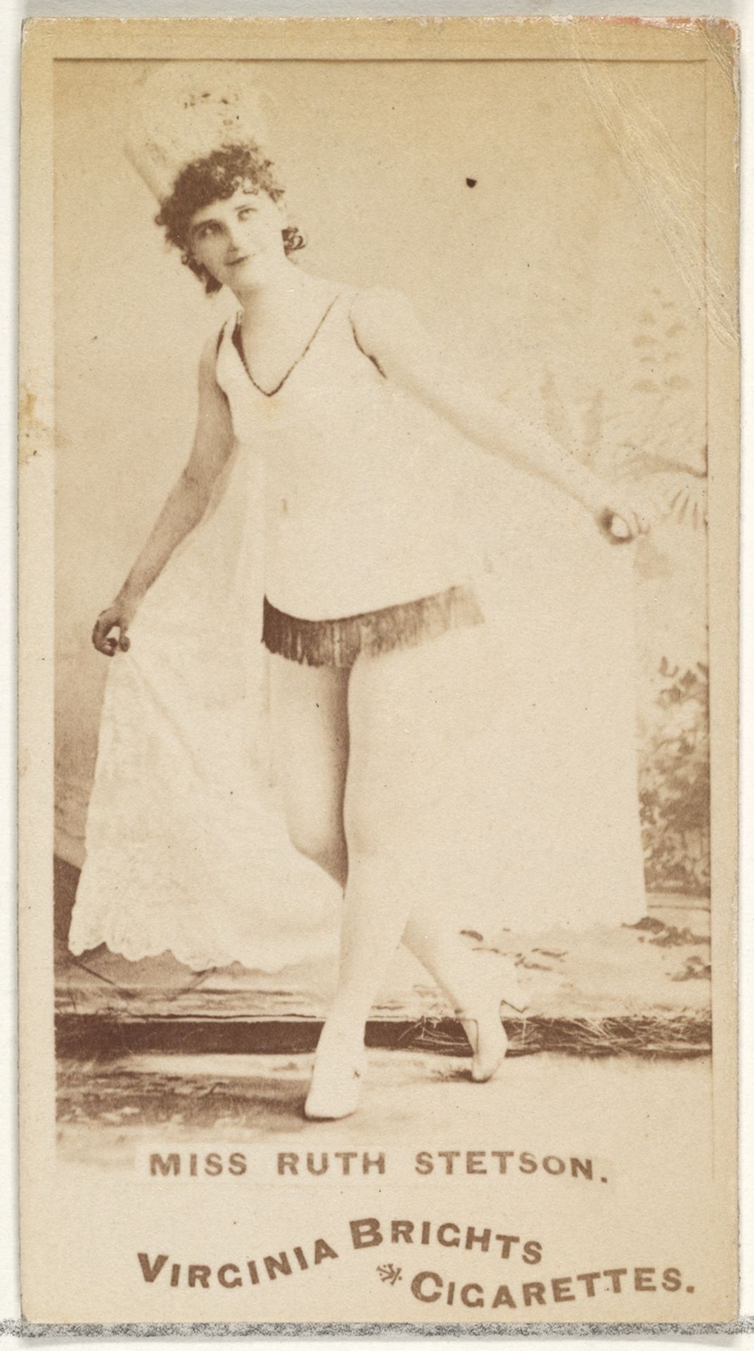 Miss Ruth Stetson, from the Actors and Actresses series (N45, Type 1) for Virginia Brights Cigarettes by Allen & Ginter