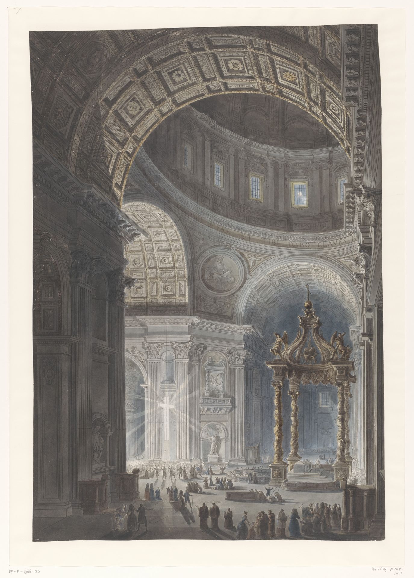 Illumination of the Holy Cross in St. Peter's by Francesco Piranesi