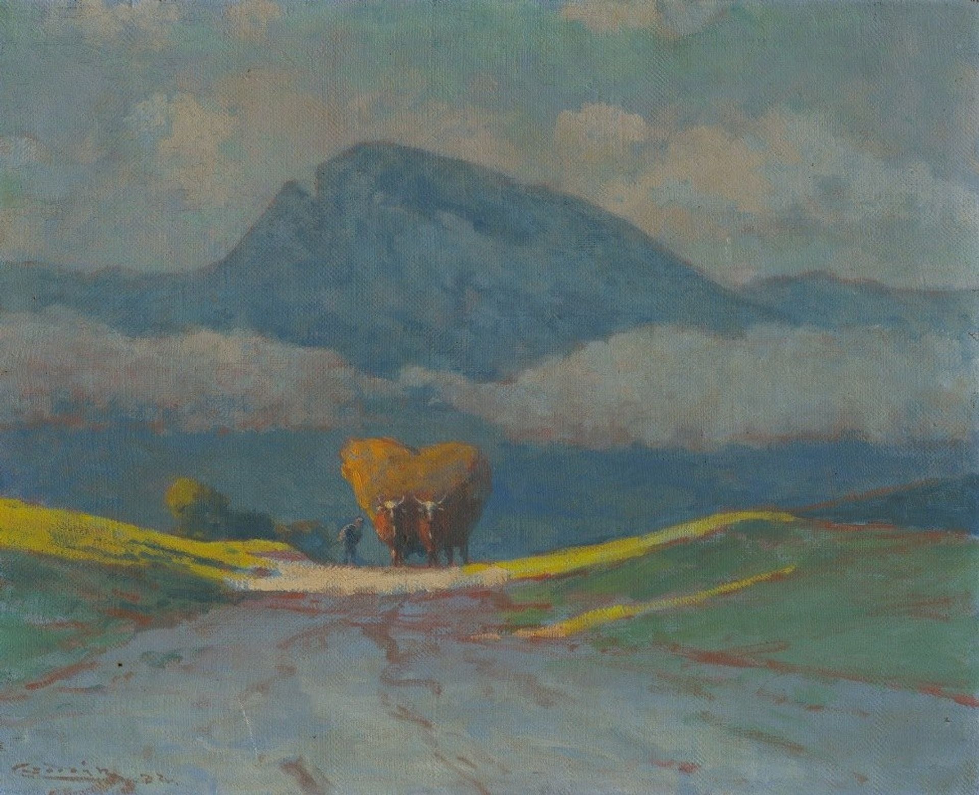 Zvážanie sena by Ľudovít Čordák