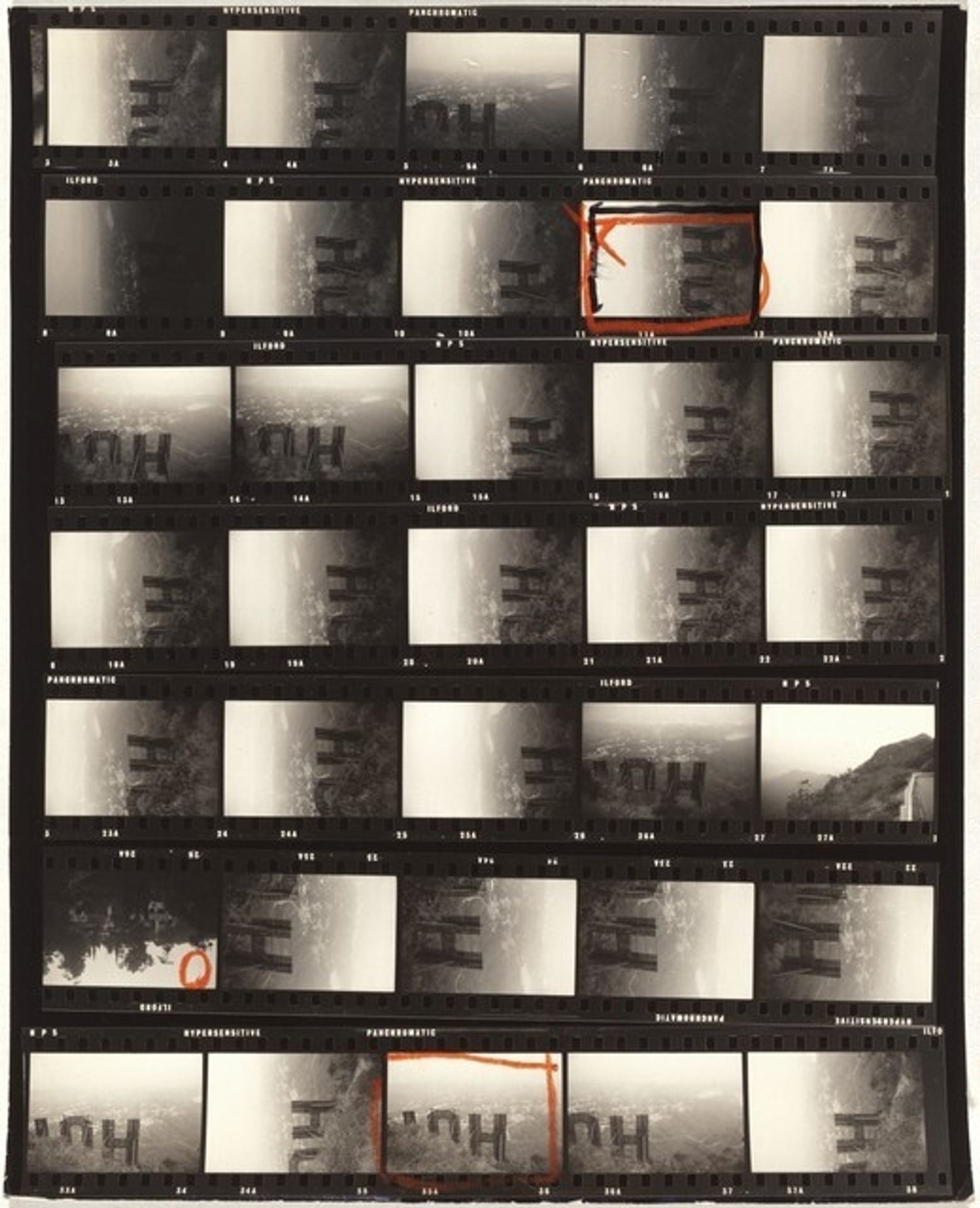 Hollywood sign--Hollywood 59 by Robert Frank