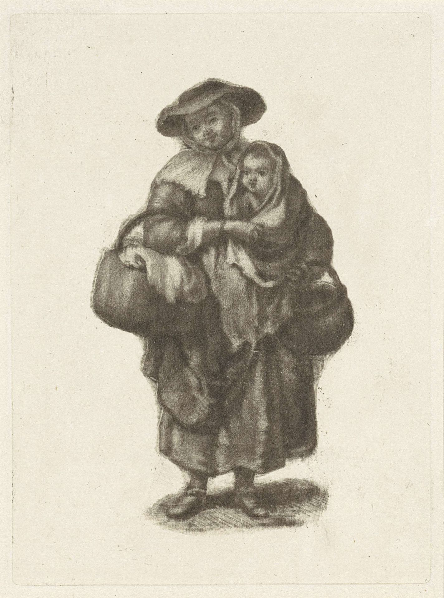 Vrouw met een kind by Dirk van der Toorn