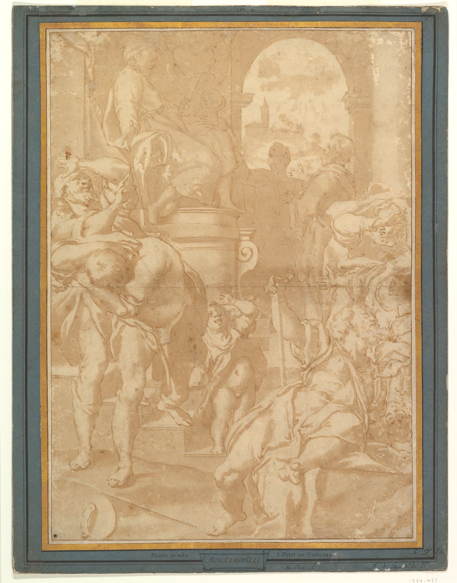 The Plague of Flies (Exodus 8:21) by Federico Zuccaro (Zuccari)