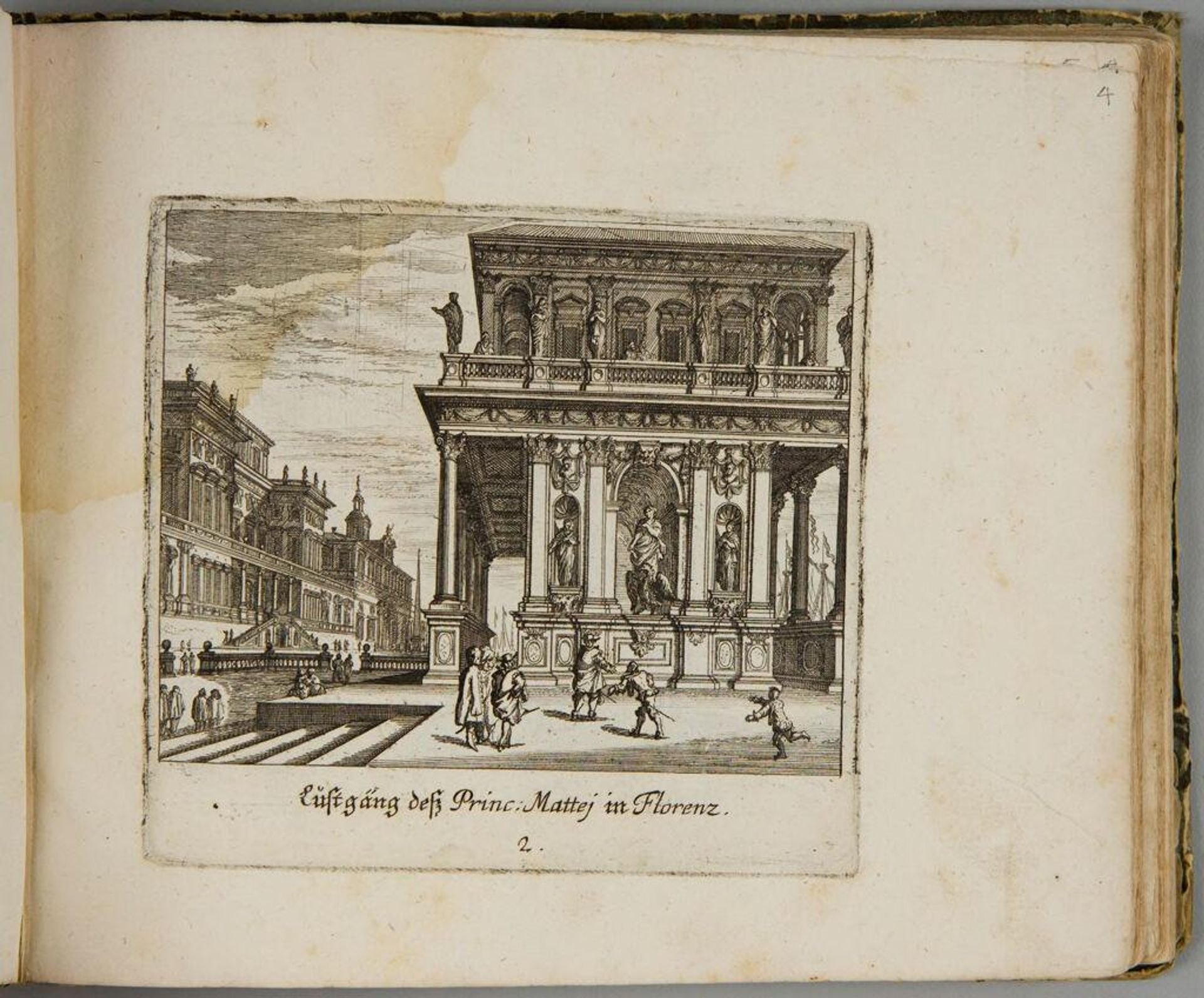 Promenade of the Prince Mattei at Florence by Melchior KÃ¼sel