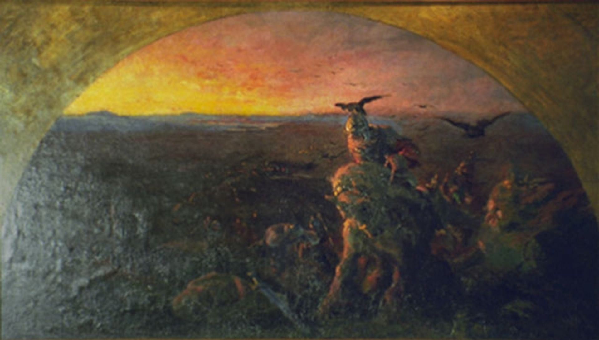 Evening of Kyiv bogatyrs by Nicholas Roerich