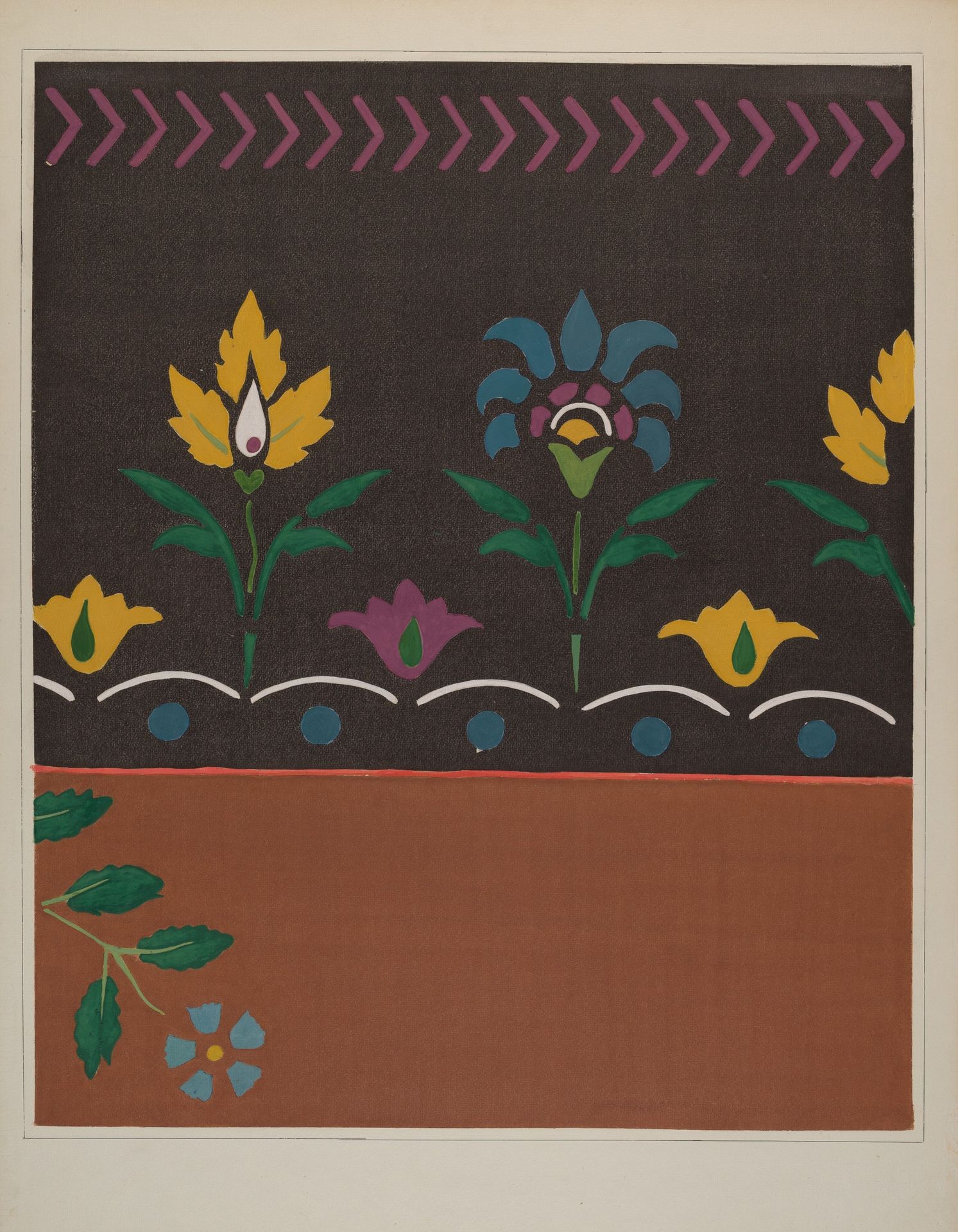 Stencilled Floor by Jerome Hoxie