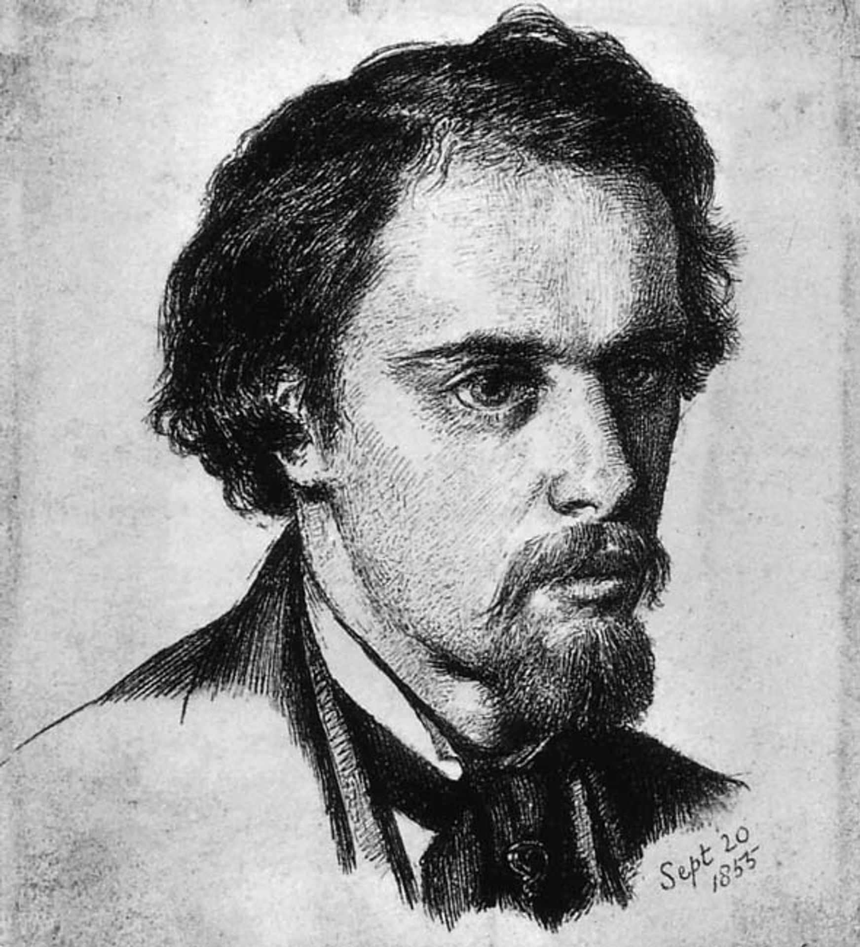 Self-Portrait by Dante Gabriel Rossetti