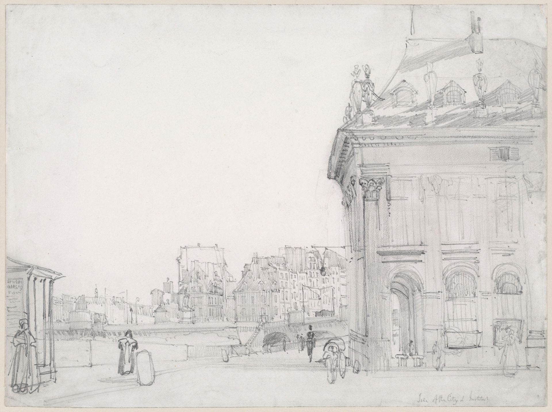 Ile de la Cité from the Institut, Paris by Thomas Shotter Boys